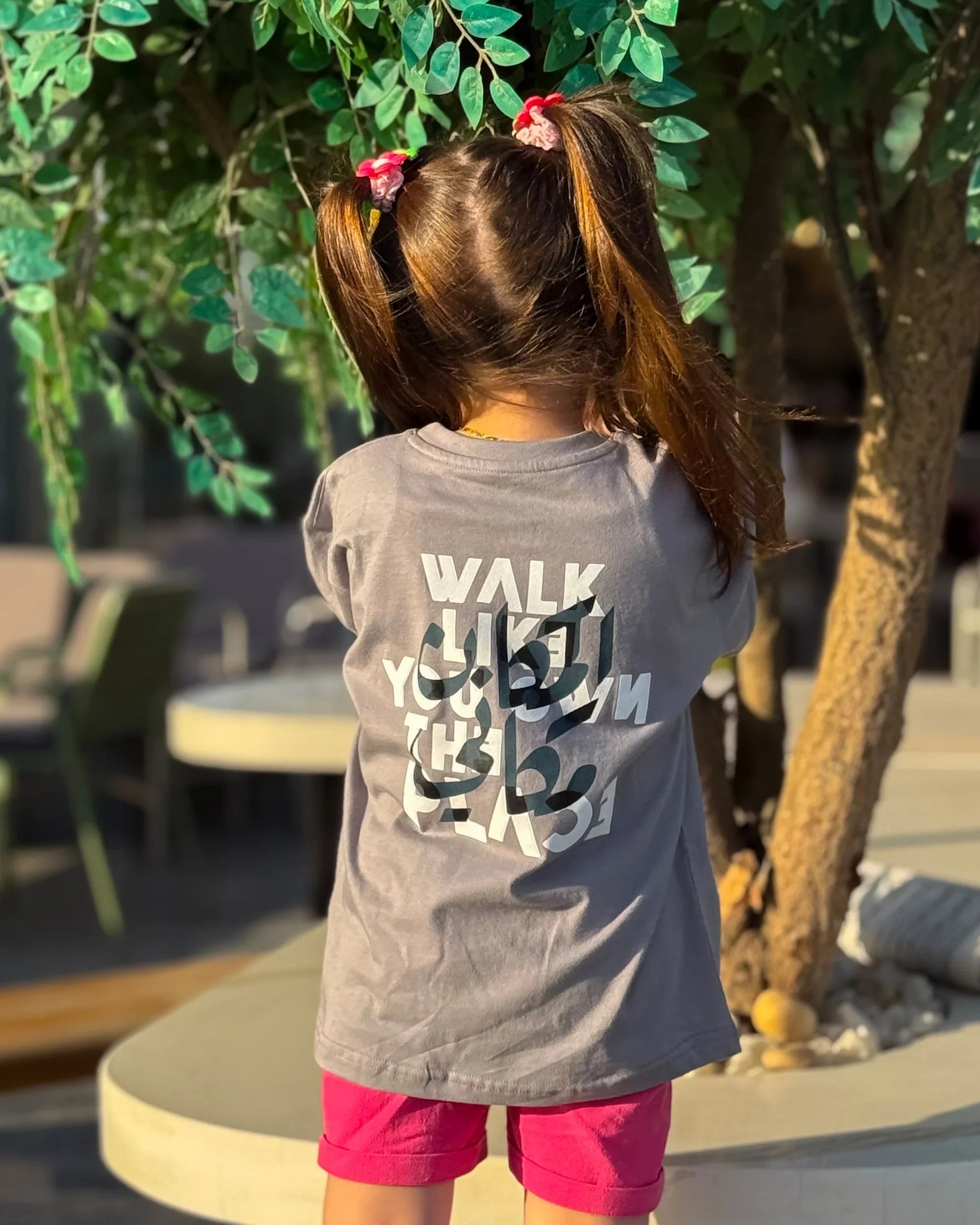 NAS Trends - Be Boss Girls Oversized SS T-Shirt - Grey 2