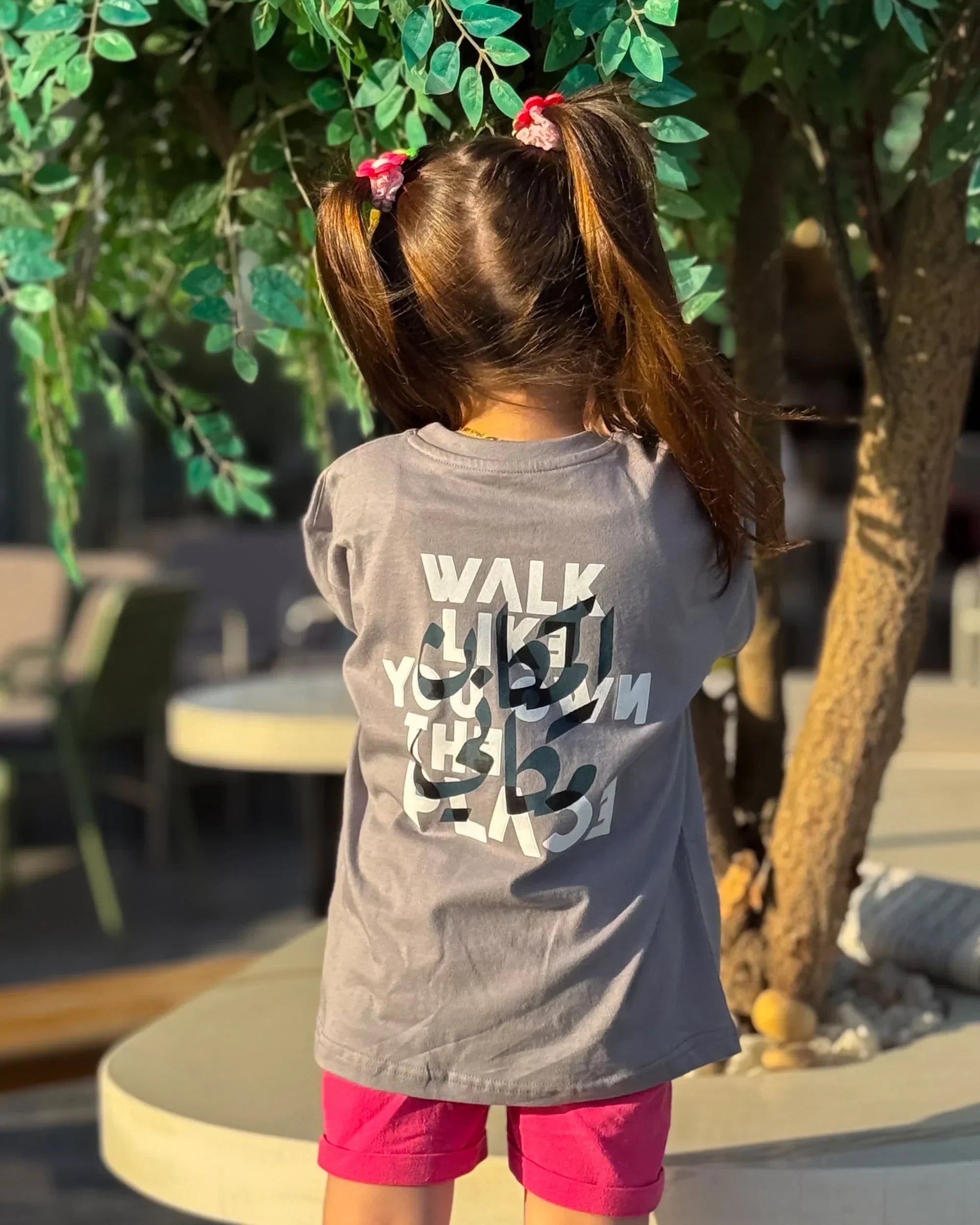 Be Boss Girls Oversized SS T-Shirt - Grey - NAS Trends 2