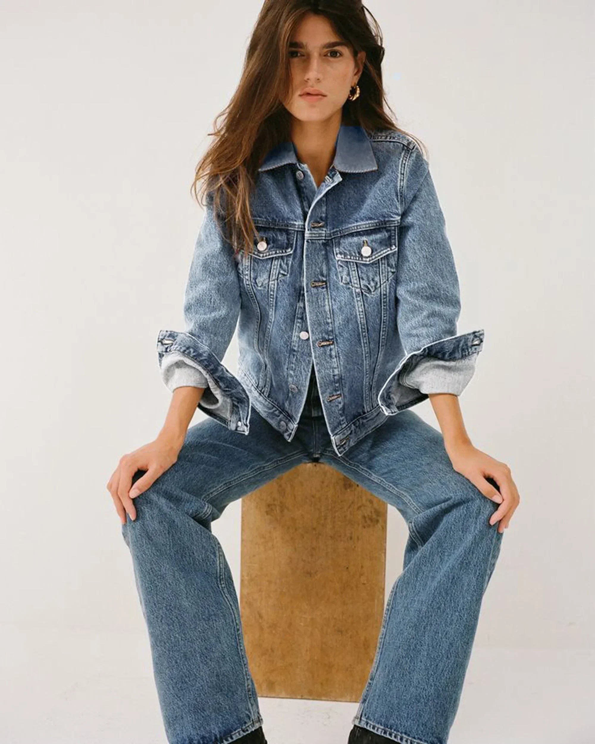 Women Denim Jacket - Light Blue - NAS Trends - Babazzaro