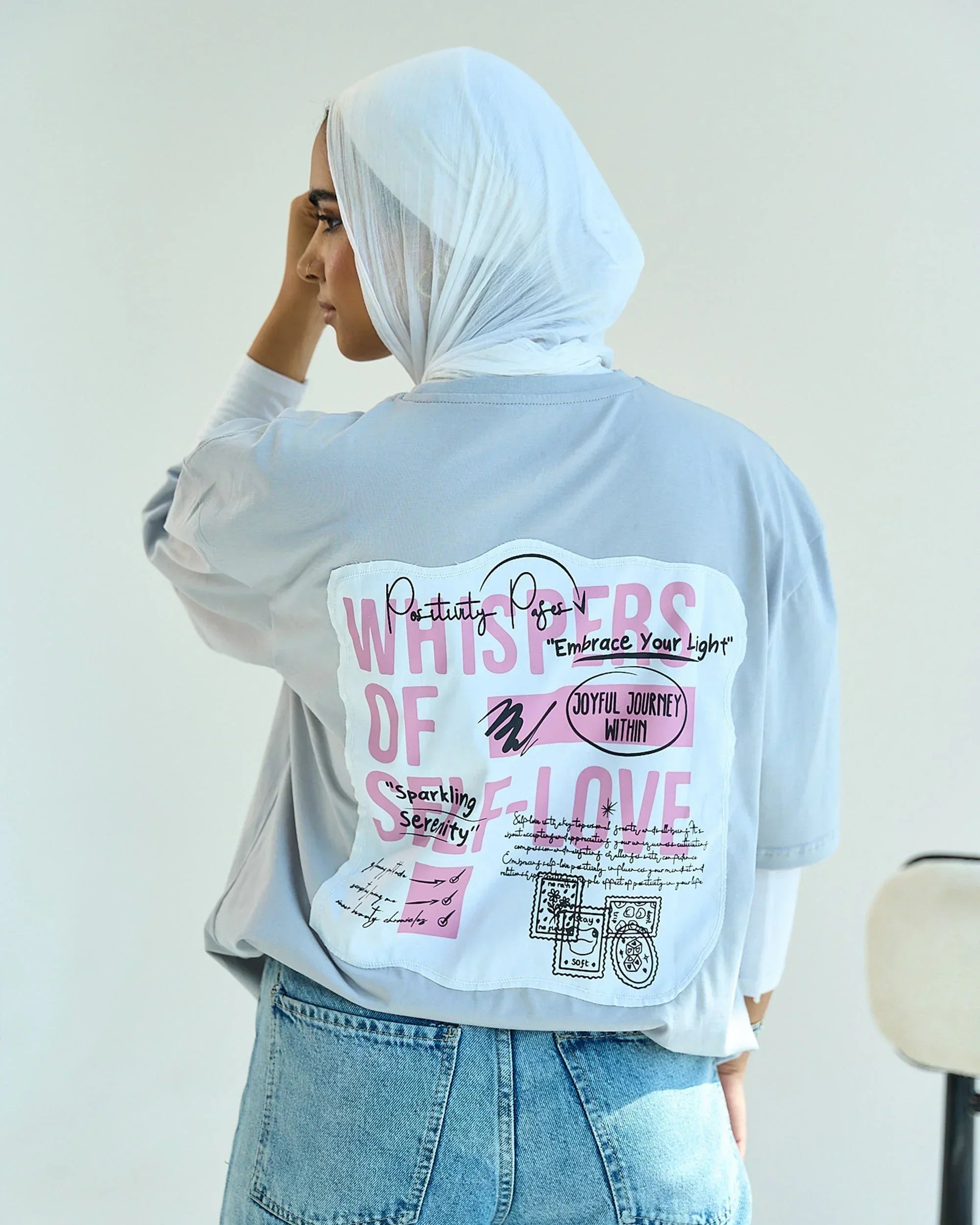 Whispers Unisex Oversized SS T-Shirt - Grey - NAS Trends - Babazzaro