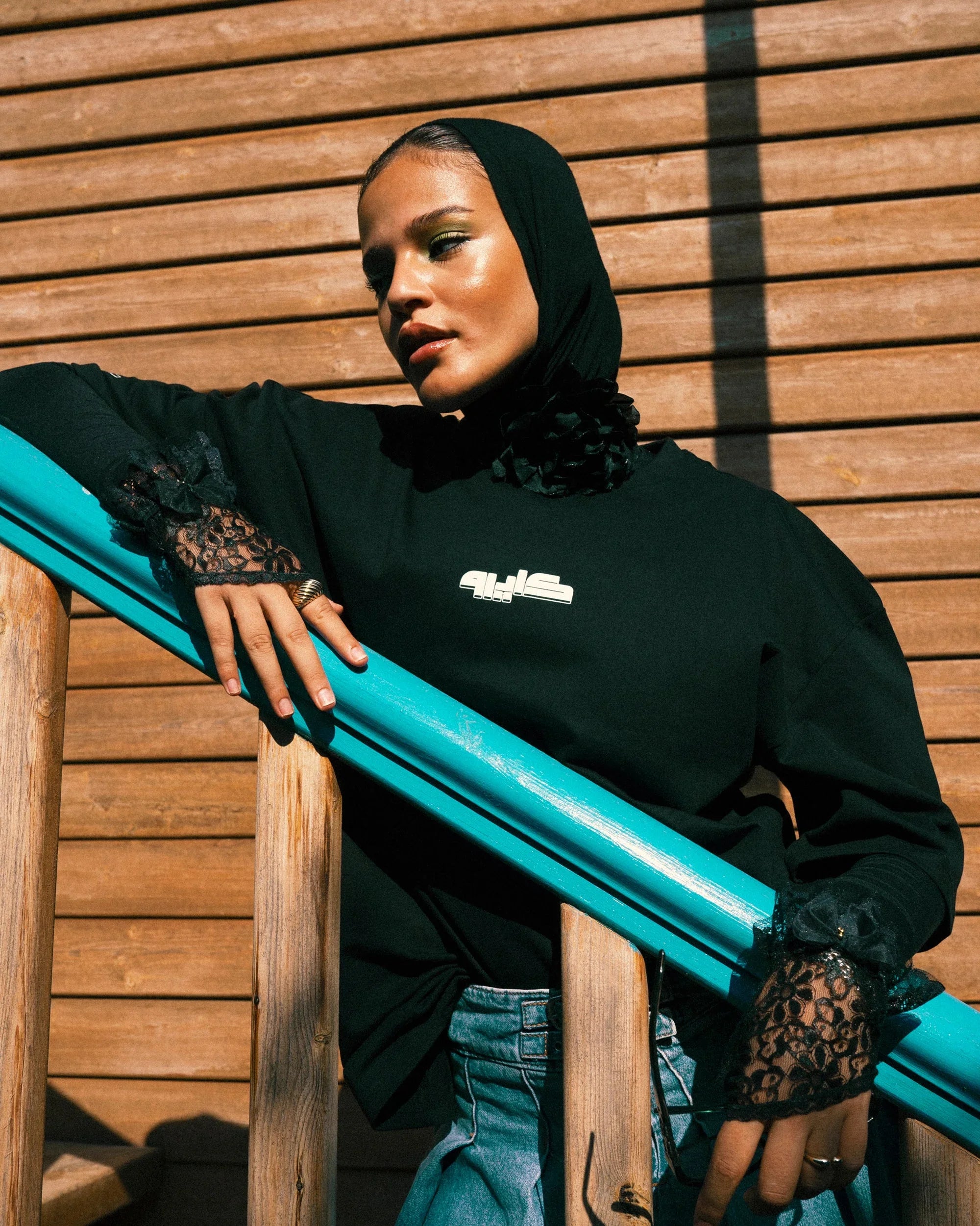 NAS Trends - Cairo Unisex Oversized SS T-Shirt - Black 5