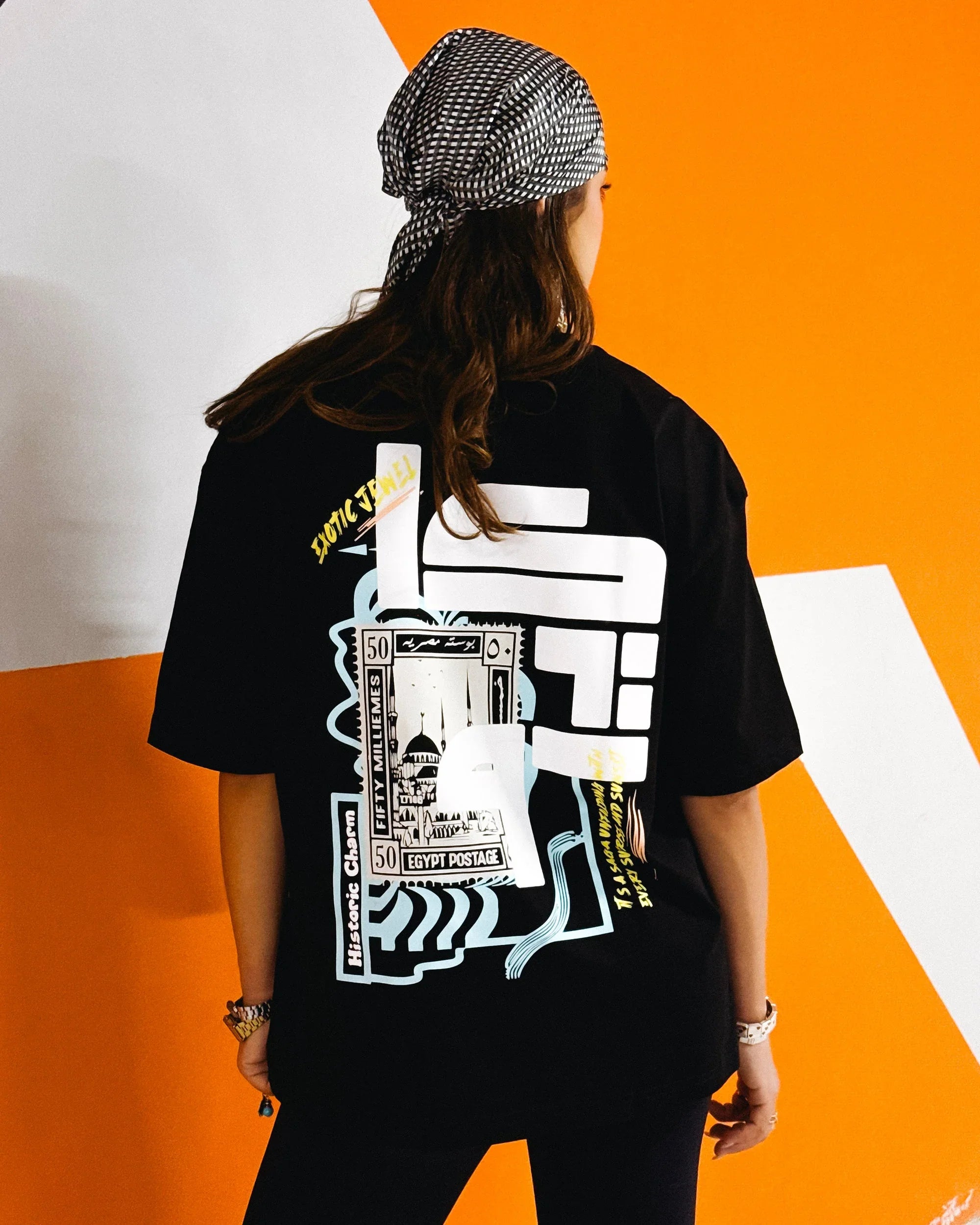 NAS Trends - Cairo Unisex Oversized SS T-Shirt - Black 1