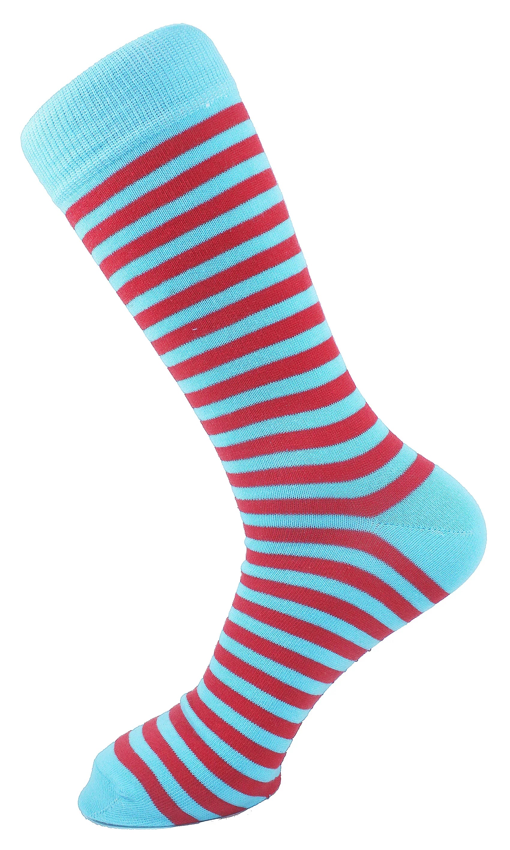 Sam Socks - Men Set Of 6 Classic Stripped Socks Multicolour 6