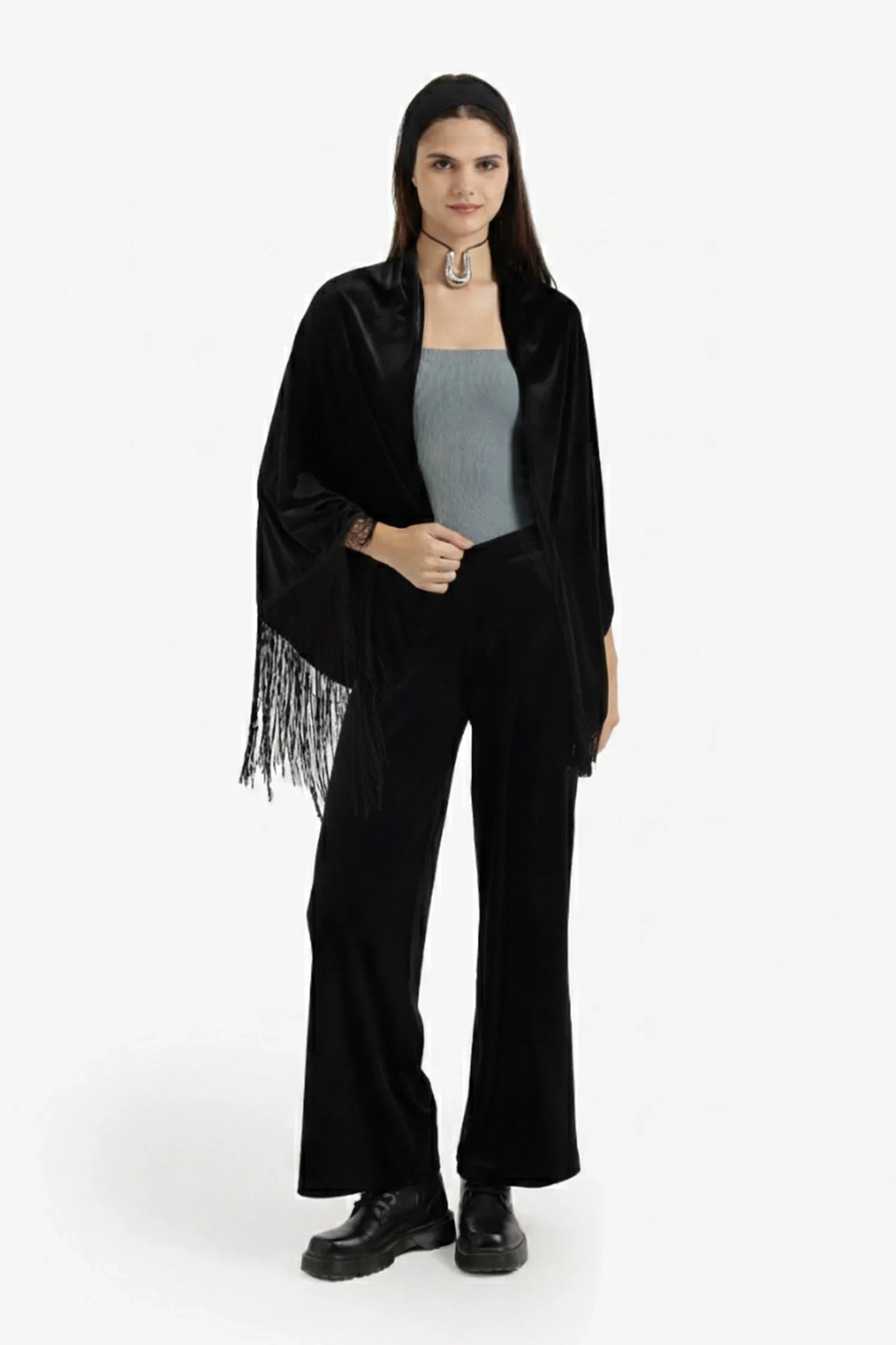 Velvet Wrap Kimono - Carina 3