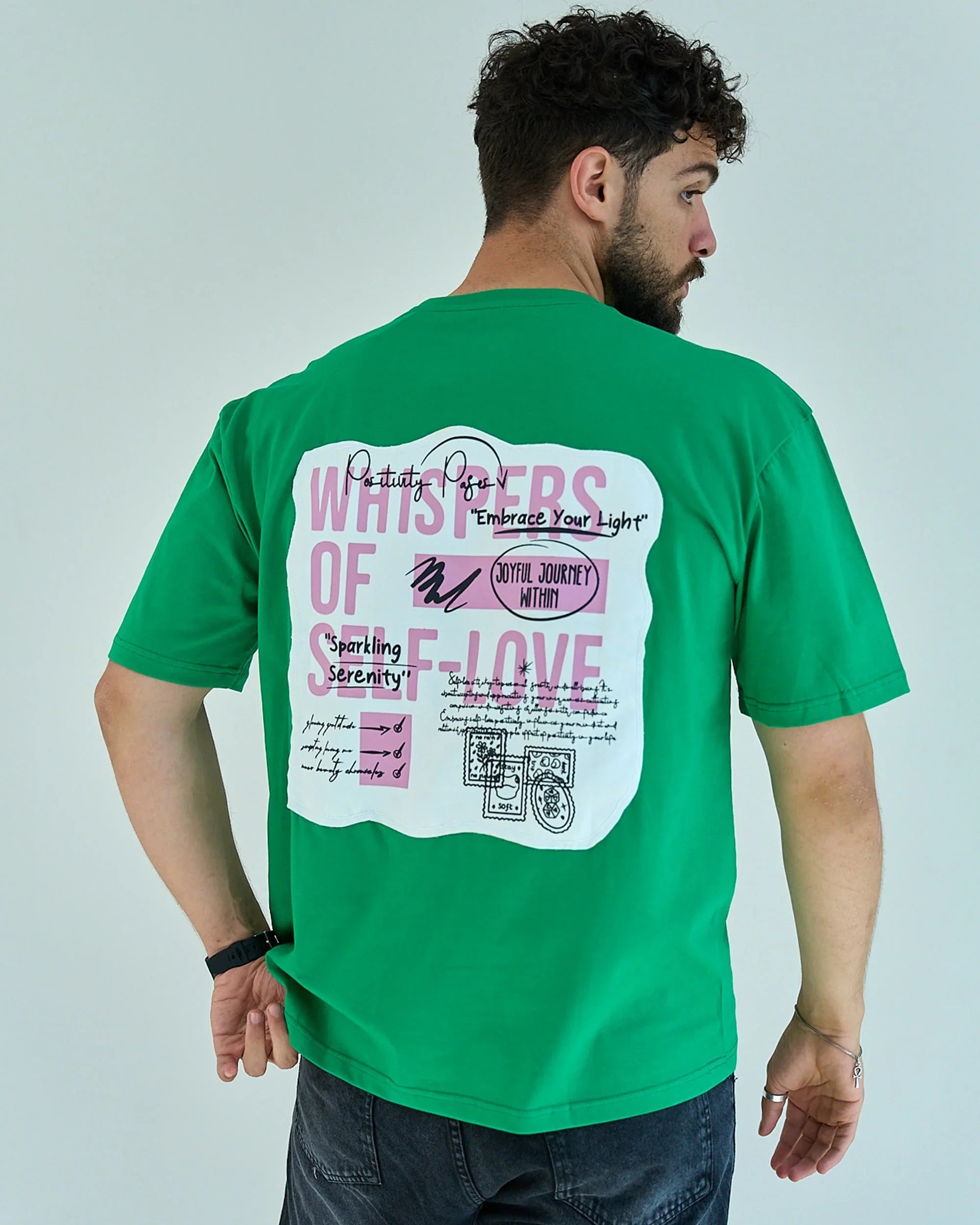 NAS Trends - Whispers Unisex Oversized SS T-Shirt - Green 1