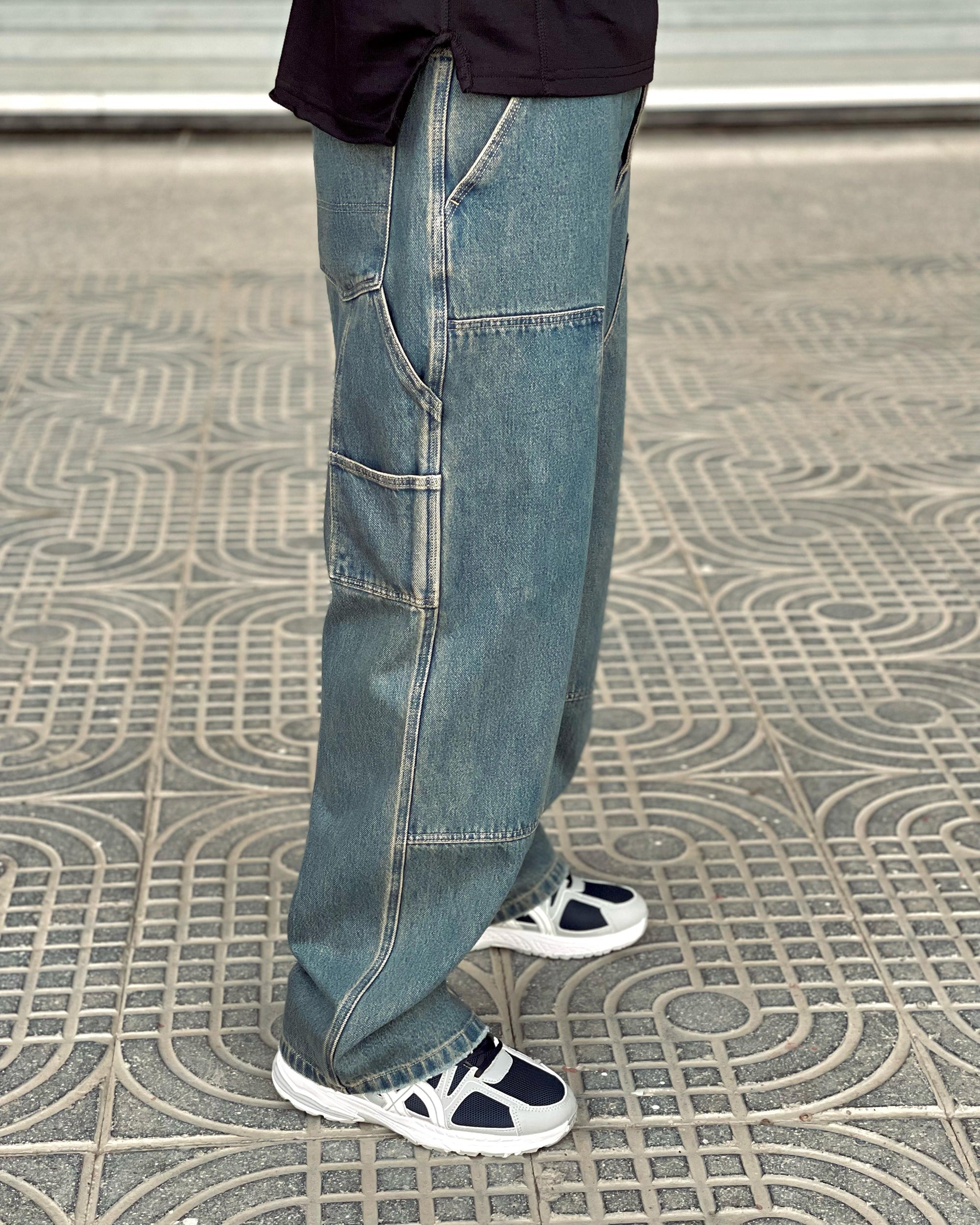 Carpenter Denim Pant - Dirty Grey - NAS Trends