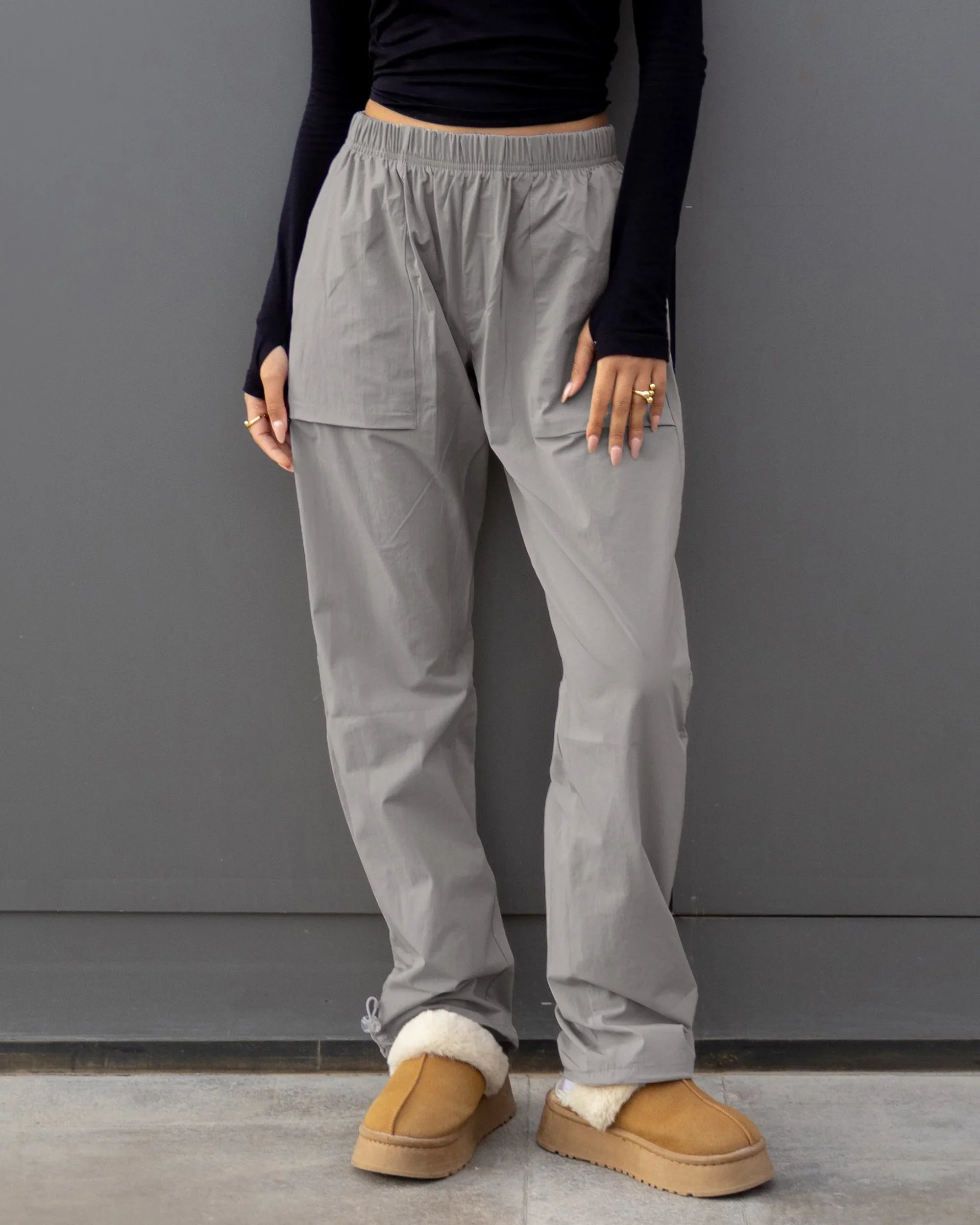 NAS Trends - Basic Women Soft Pants - Grey 1