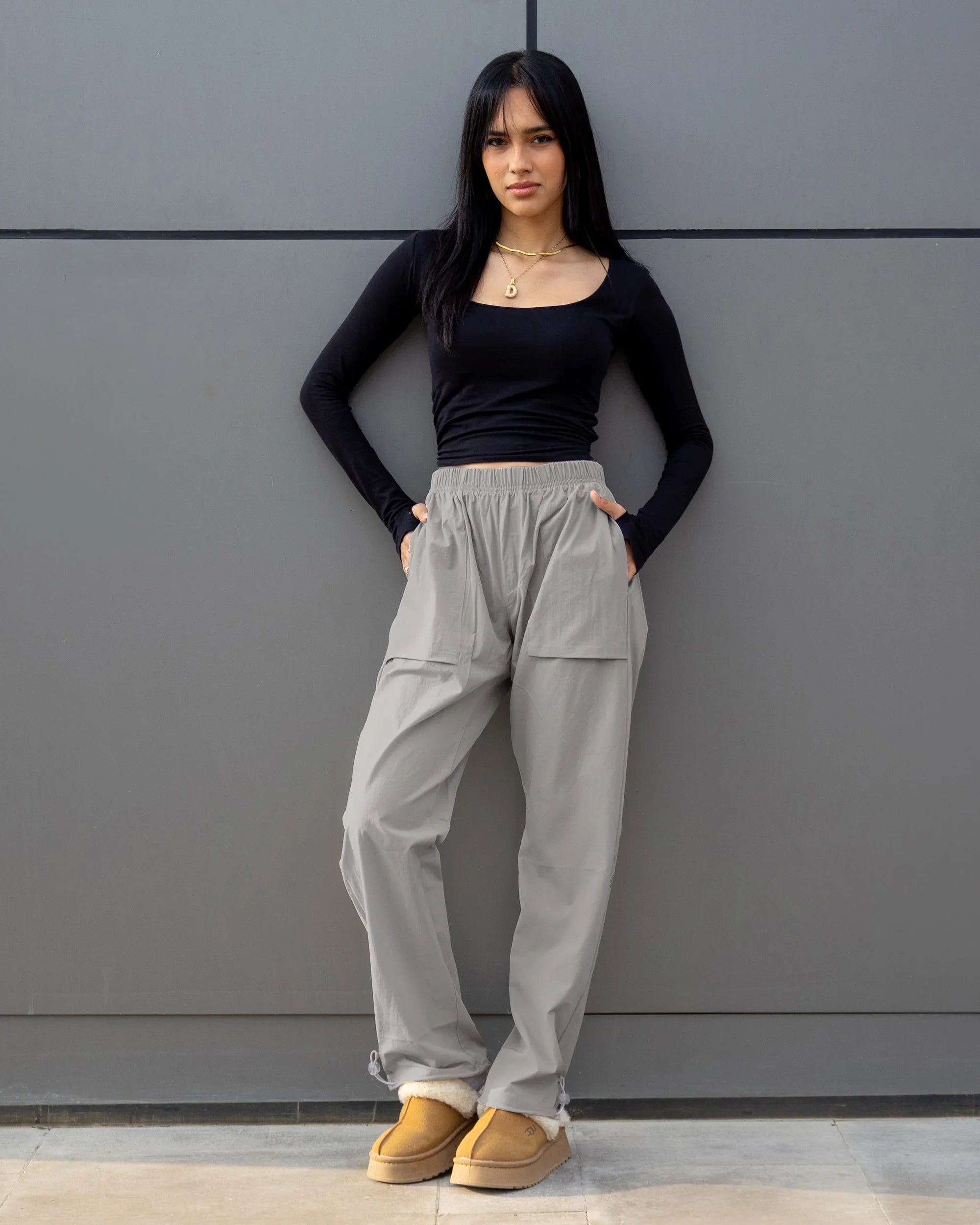 NAS Trends - Basic Women Soft Pants - Grey 2