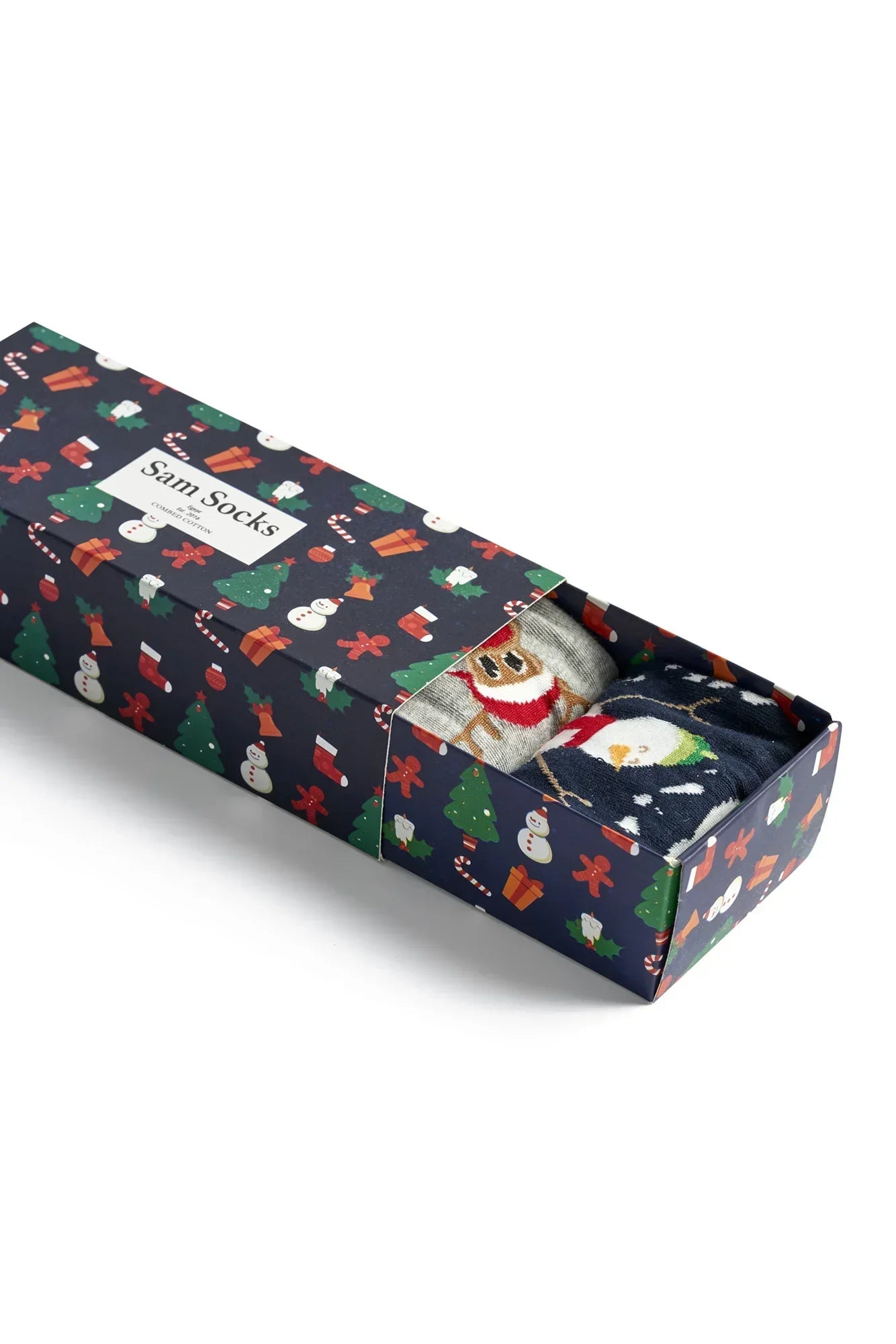 Men Set Of 3 Christmas Socks Multicolour - Sam Socks - Babazzaro