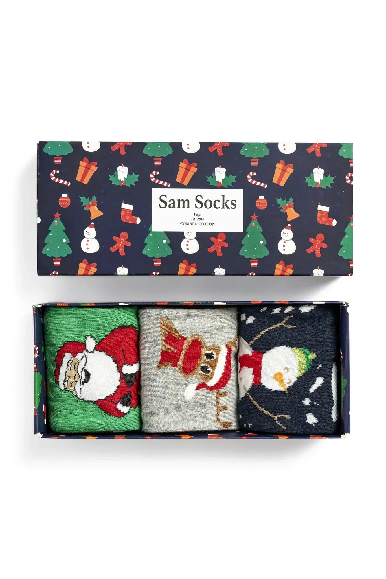 Women Set Of 3 Christmas Socks - Sam Socks - Babazzaro