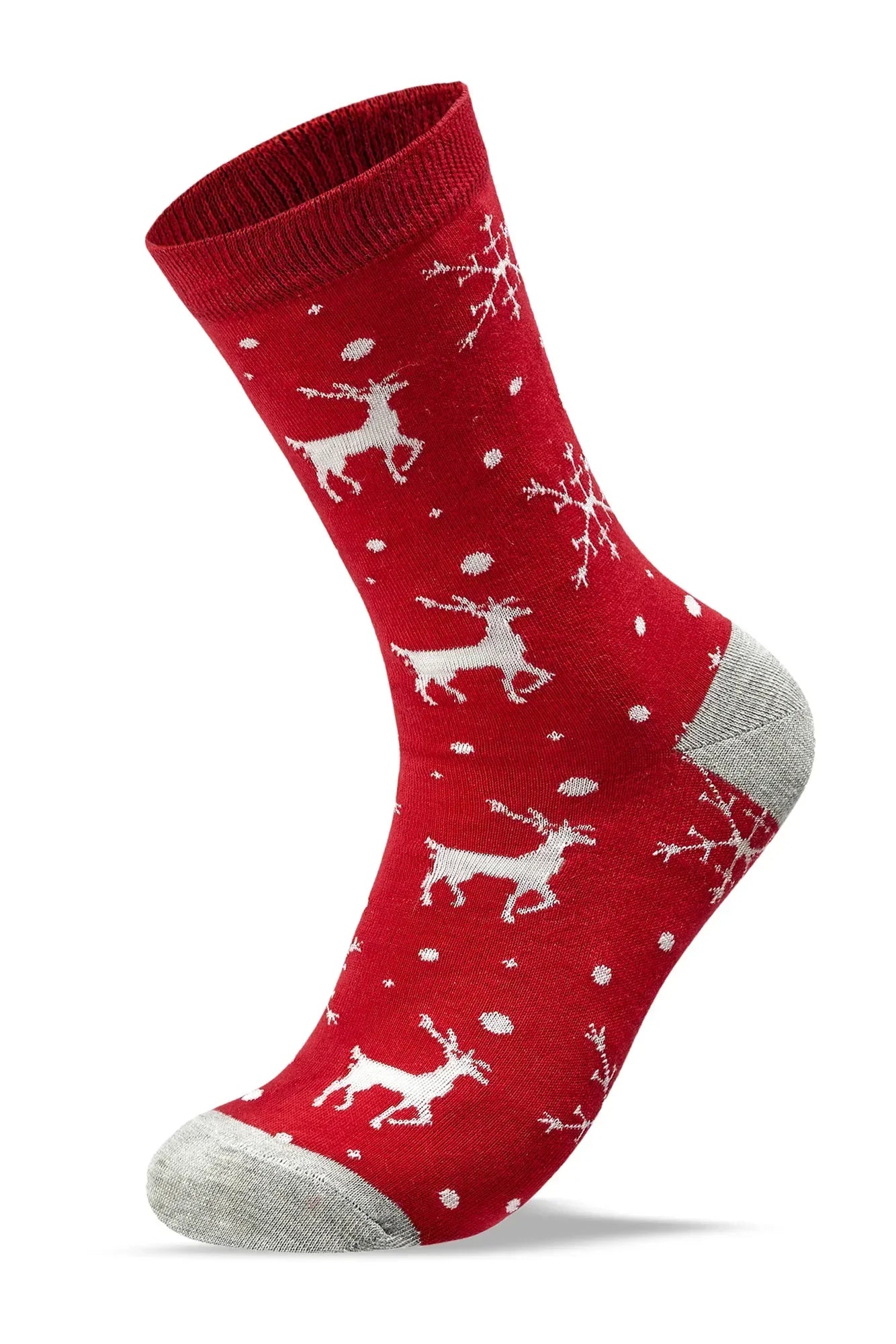 Women Set Of 3 Long Christmas Gift Patterns Socks Multi Color - Sam Socks - Babazzaro