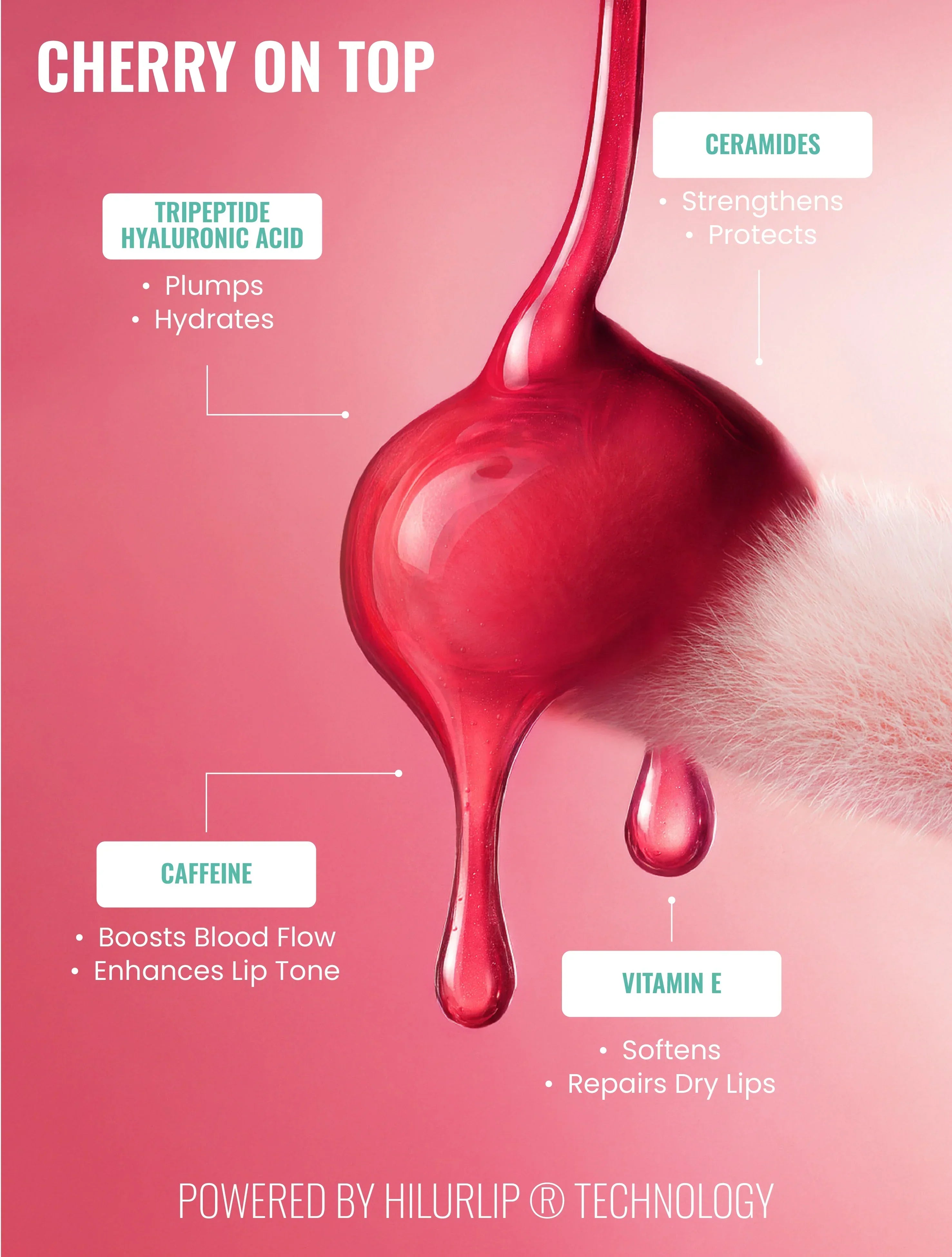 Locken - Tripeptide Lip Oil - Cherry On Top CHERRY 8