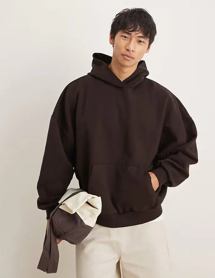El Arabi Asli Unisex Oversized Hoodie - Brown M - NAS Trends 1
