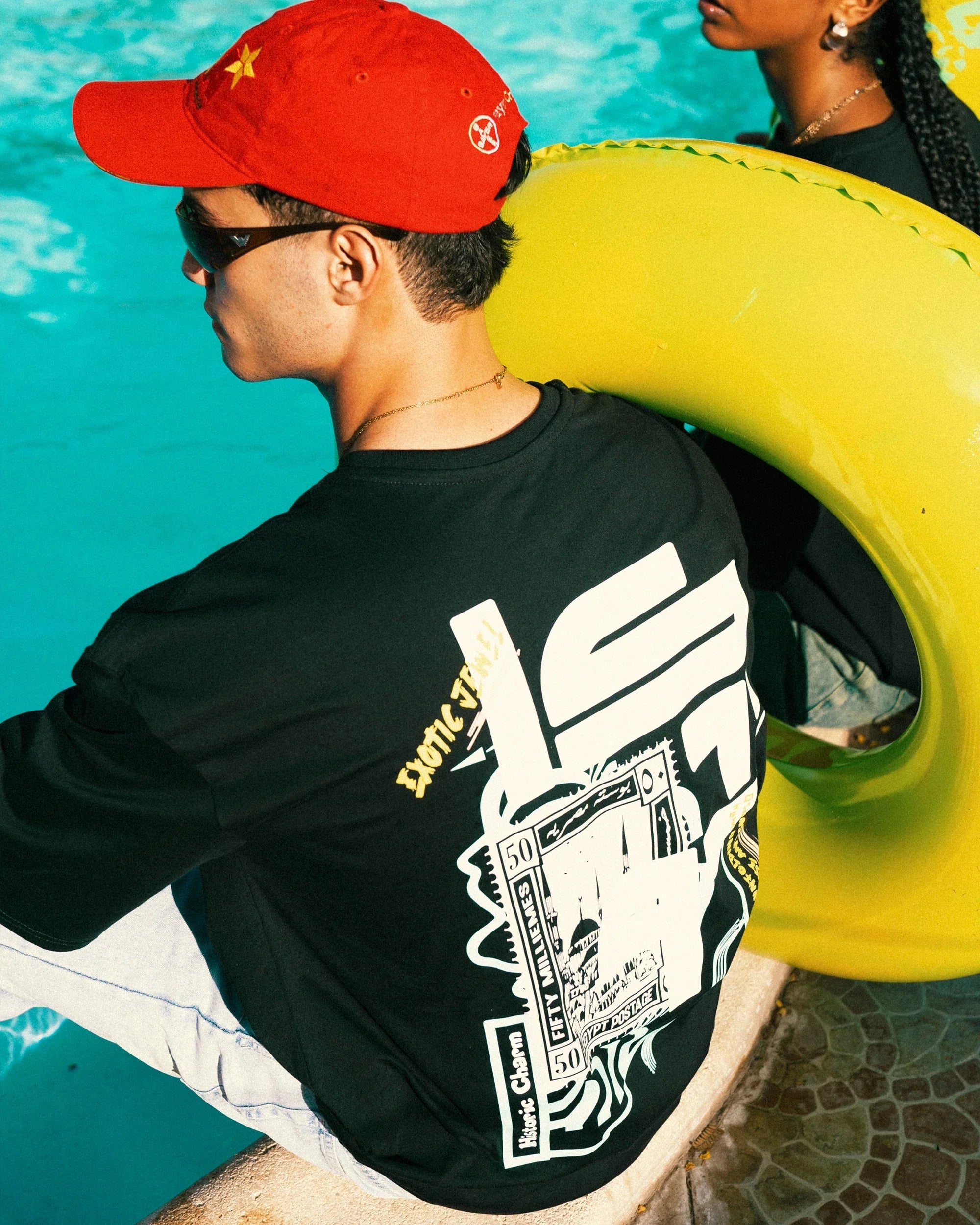 NAS Trends - Cairo Unisex Oversized SS T-Shirt - Black 3