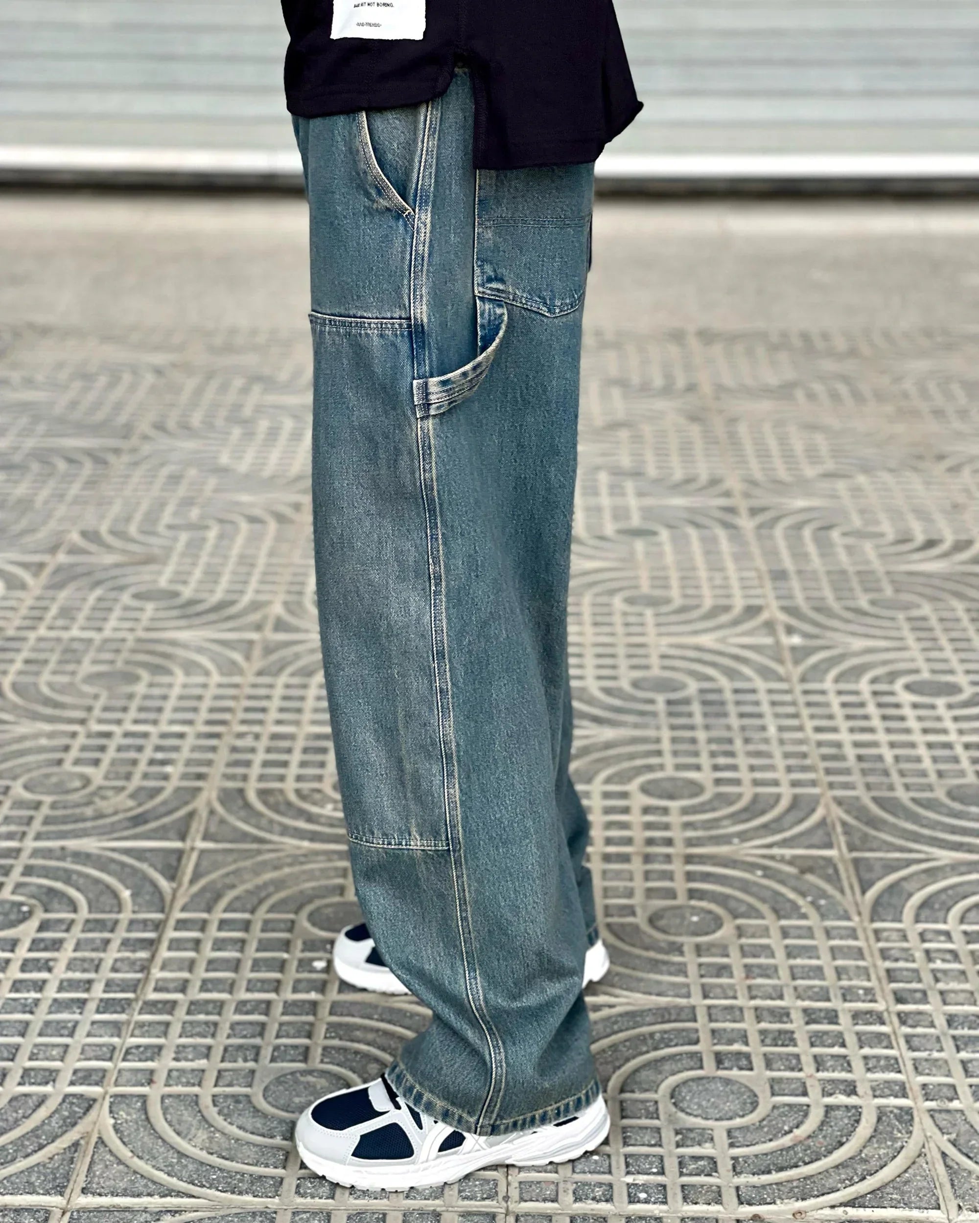 Carpenter Denim Pant - Dirty Grey - NAS Trends - Babazzaro