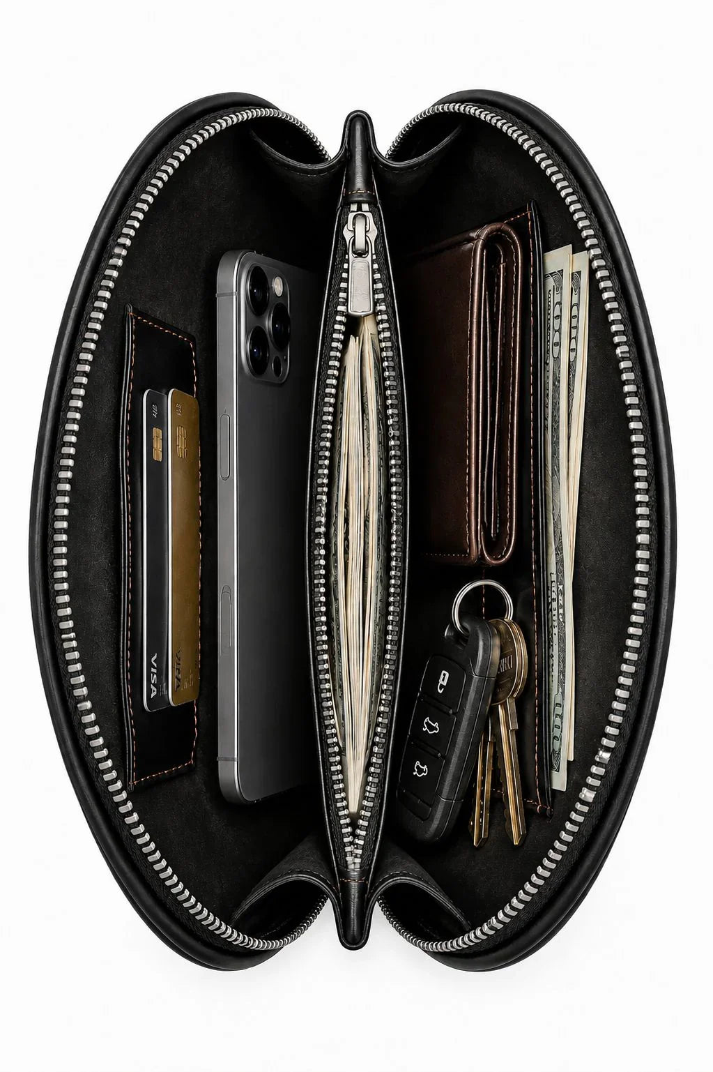 Black Curvy Bag - Smart Leather 3