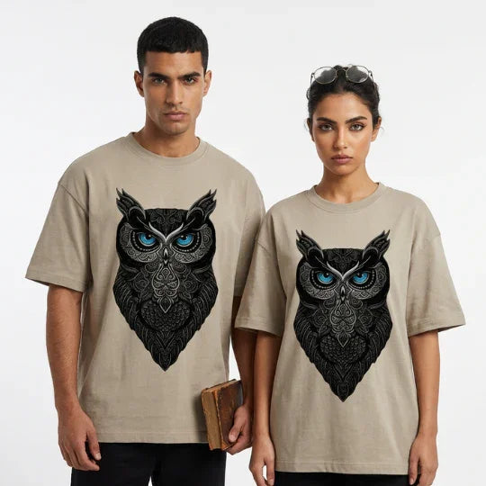 Blue-eyed Owl Print - Mexici - Babazzaro