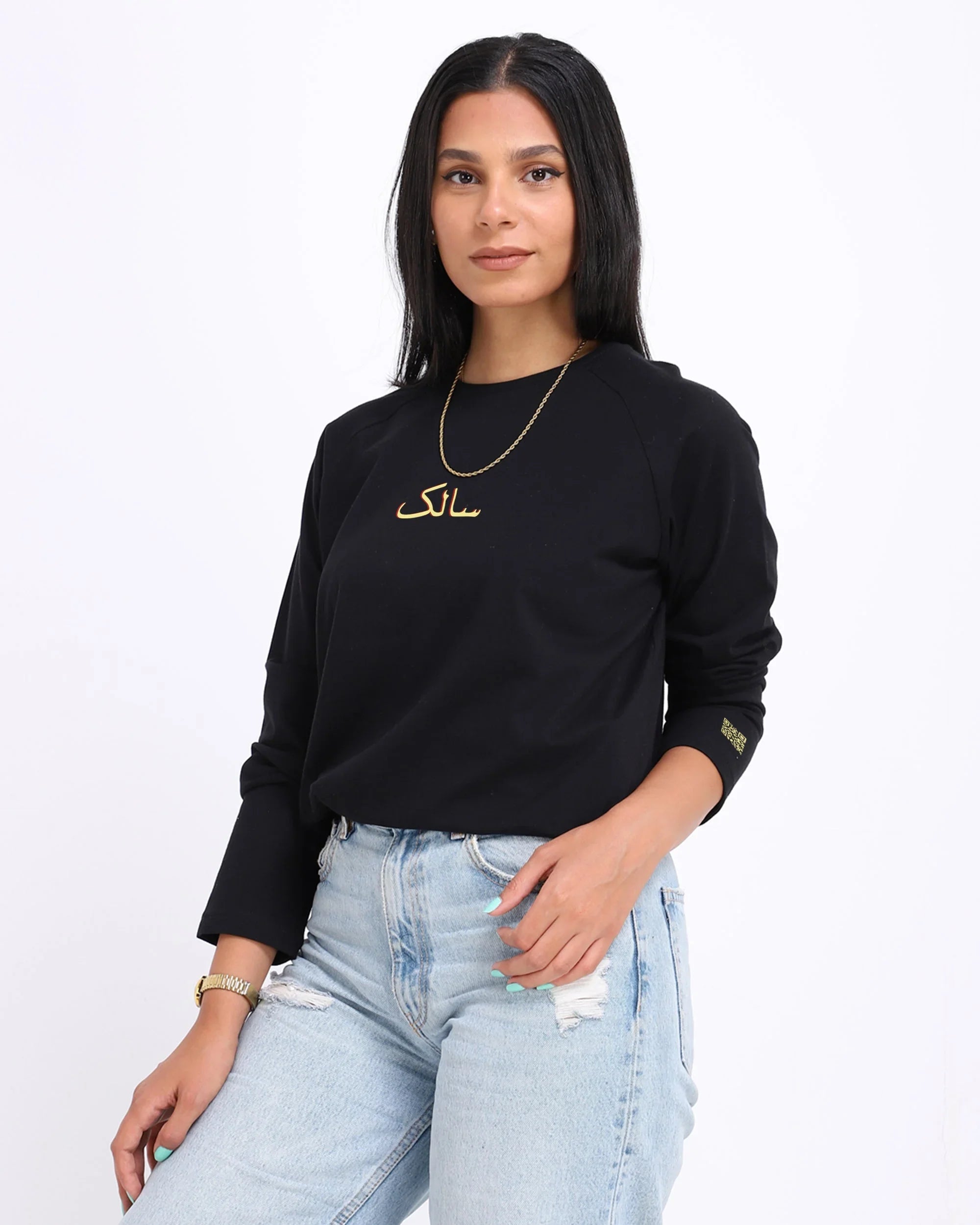 Salek Women LS T-Shirt - Black - NAS Trends 3