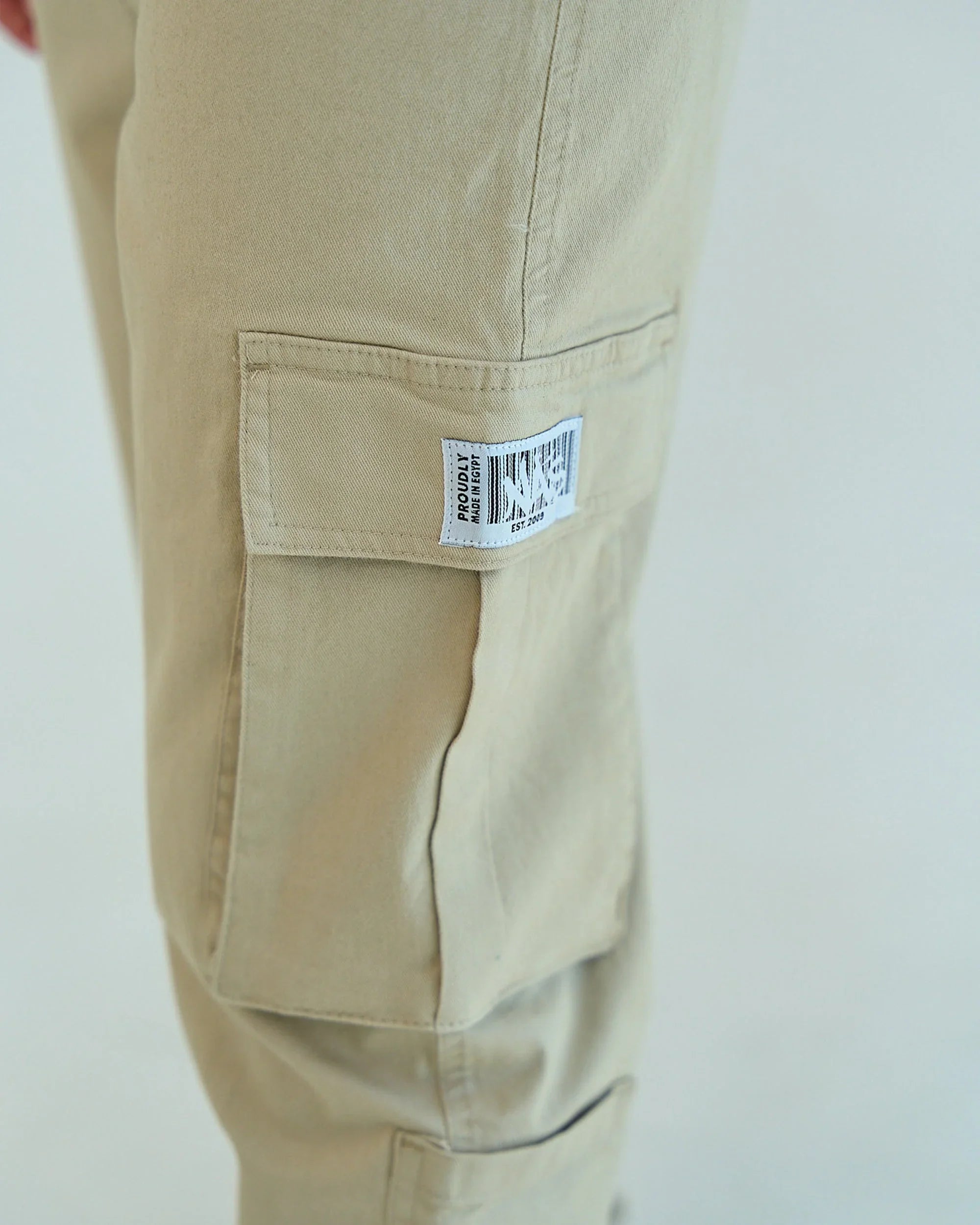 NAS Trends - Basic Unisex Cargo Pants - Beige 2