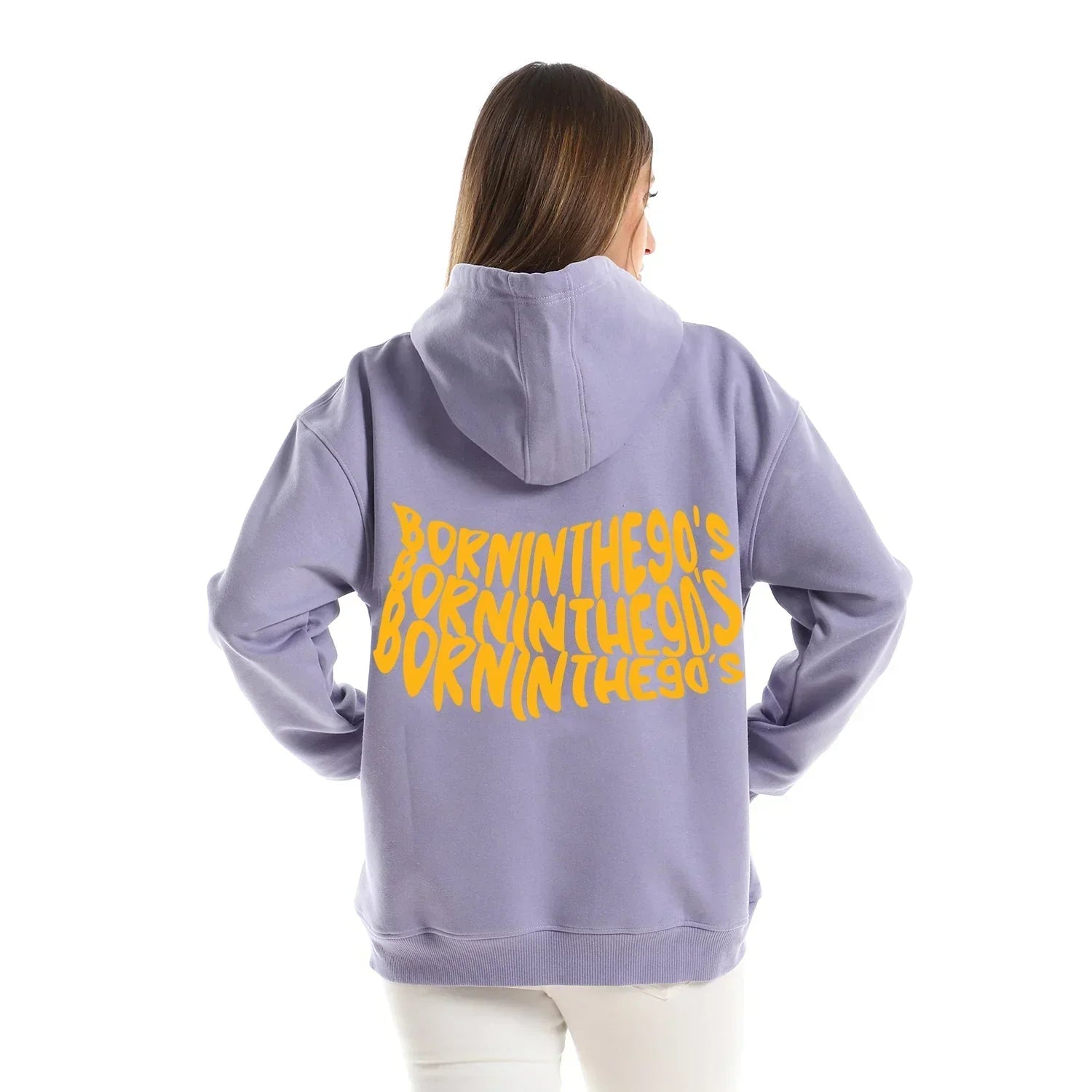 90'S Unisex Oversized Zip-up Hoodie-Lila - NAS Trends - Babazzaro