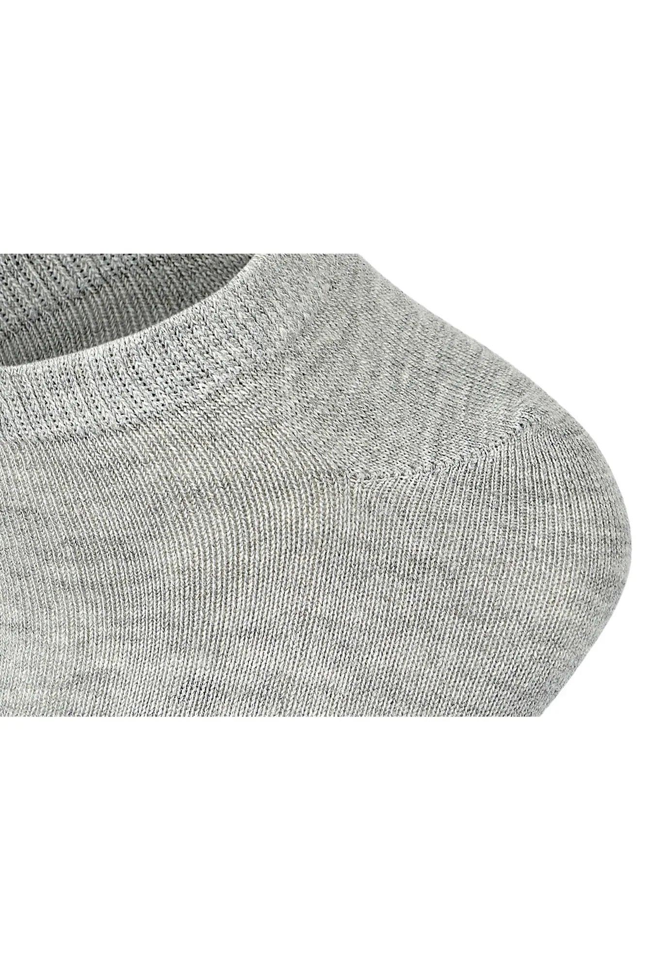 Men Set Of 5 Ankle Plain Socks Grey - Sam Socks - Babazzaro