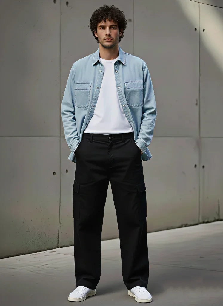 Unisex Jeans Shirts - Light Blue W - NAS Trends 2