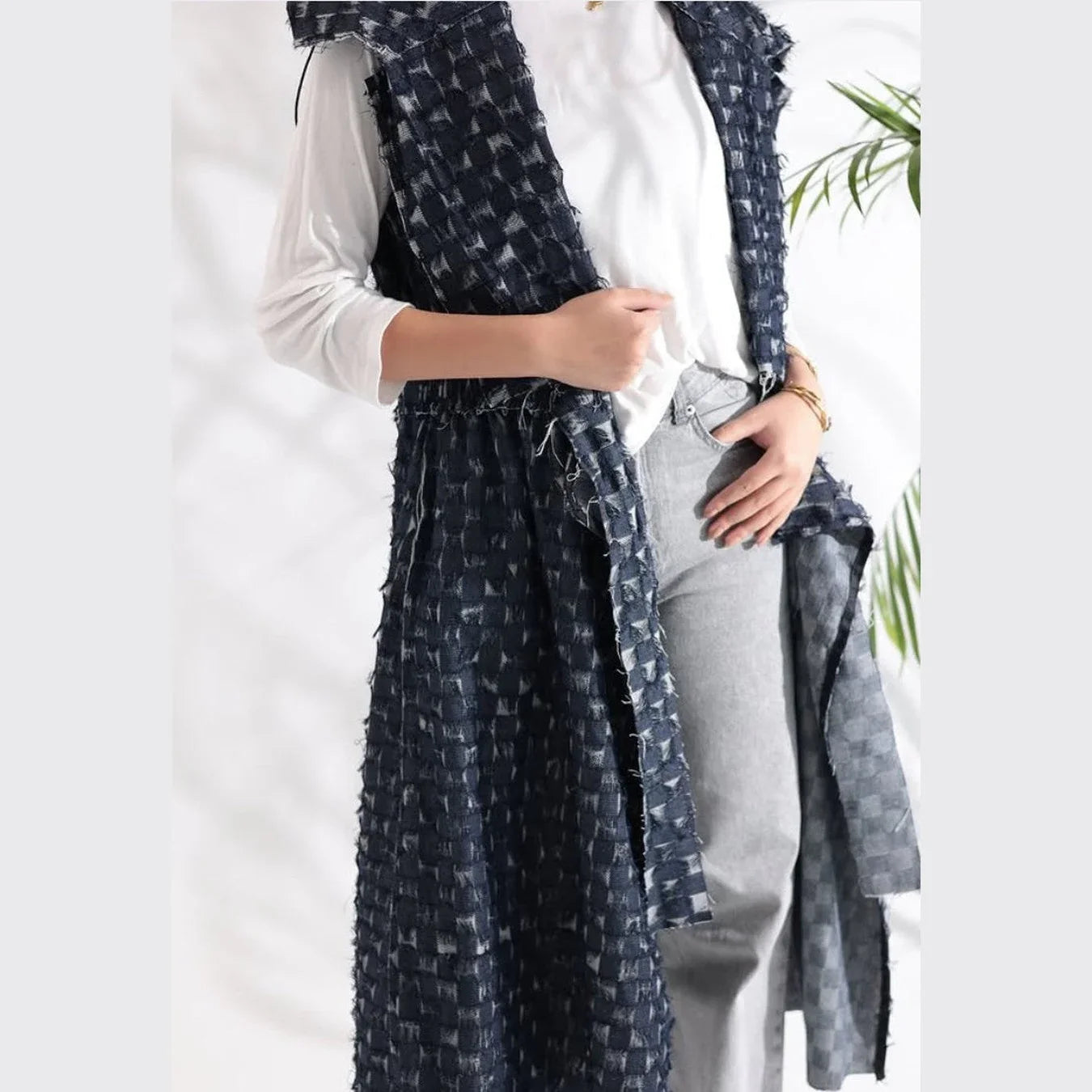 A_Squared_Y - Denim Cut Cardigan 2