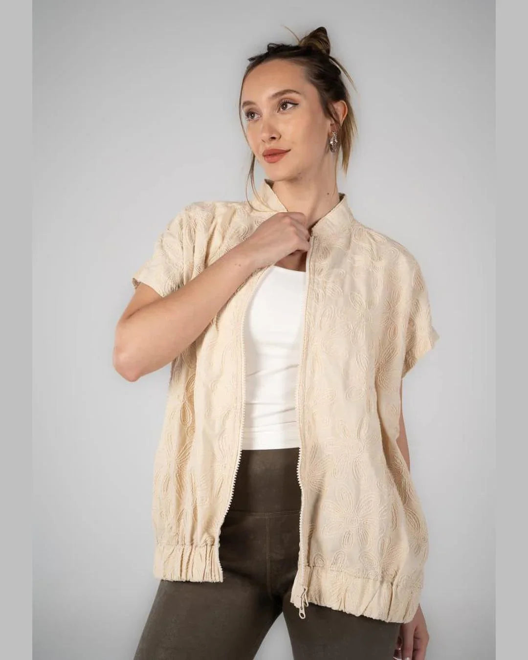 A_Squared_Y - Vest Linen-Beige color 2