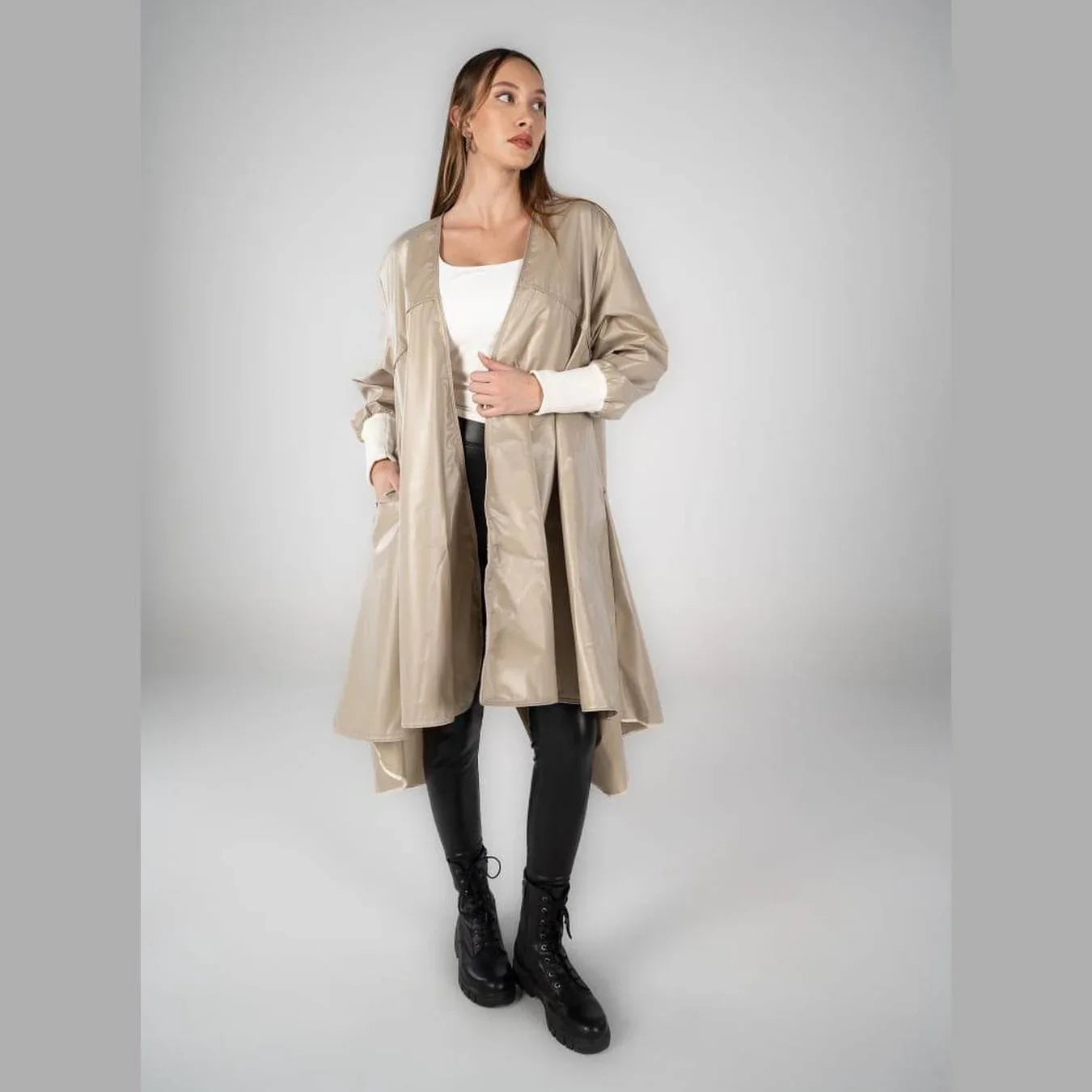 A_Squared_Y - long water proof cardigan 1