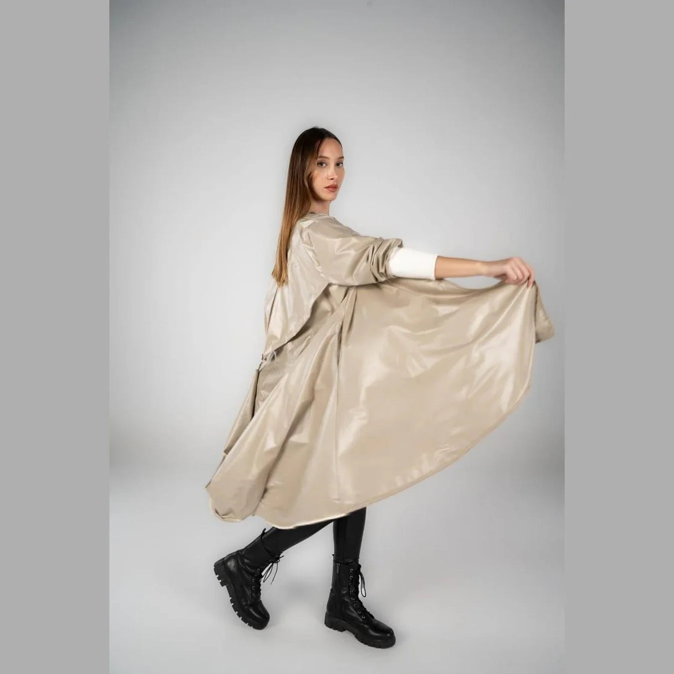 A_Squared_Y - long water proof cardigan 4