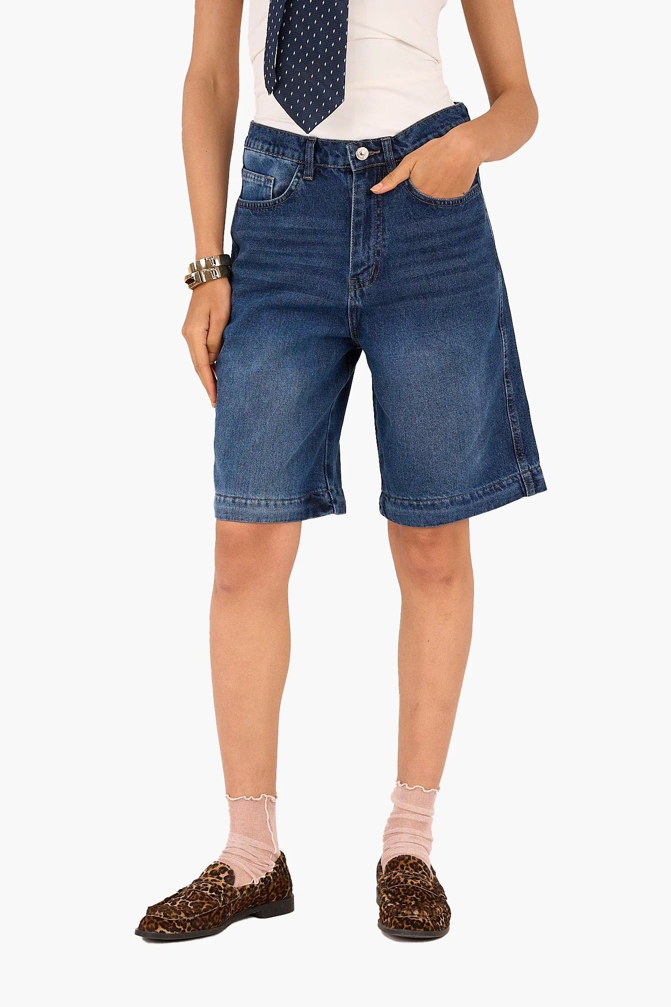 Clue - 2in1 Convertible Denim Pants 4