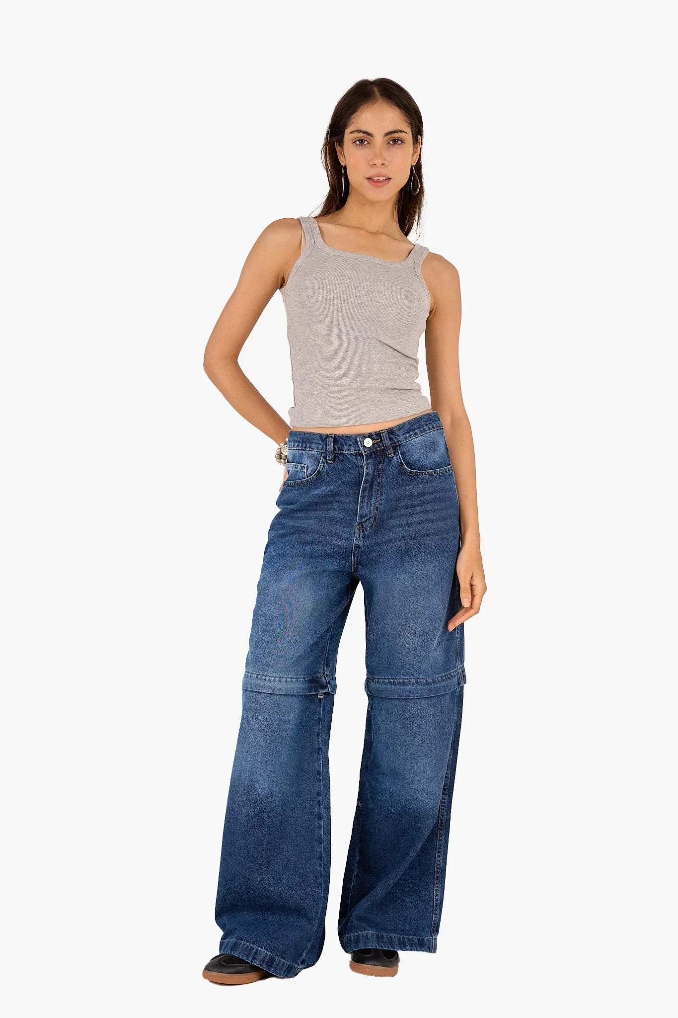 Clue - 2in1 Convertible Denim Pants 7