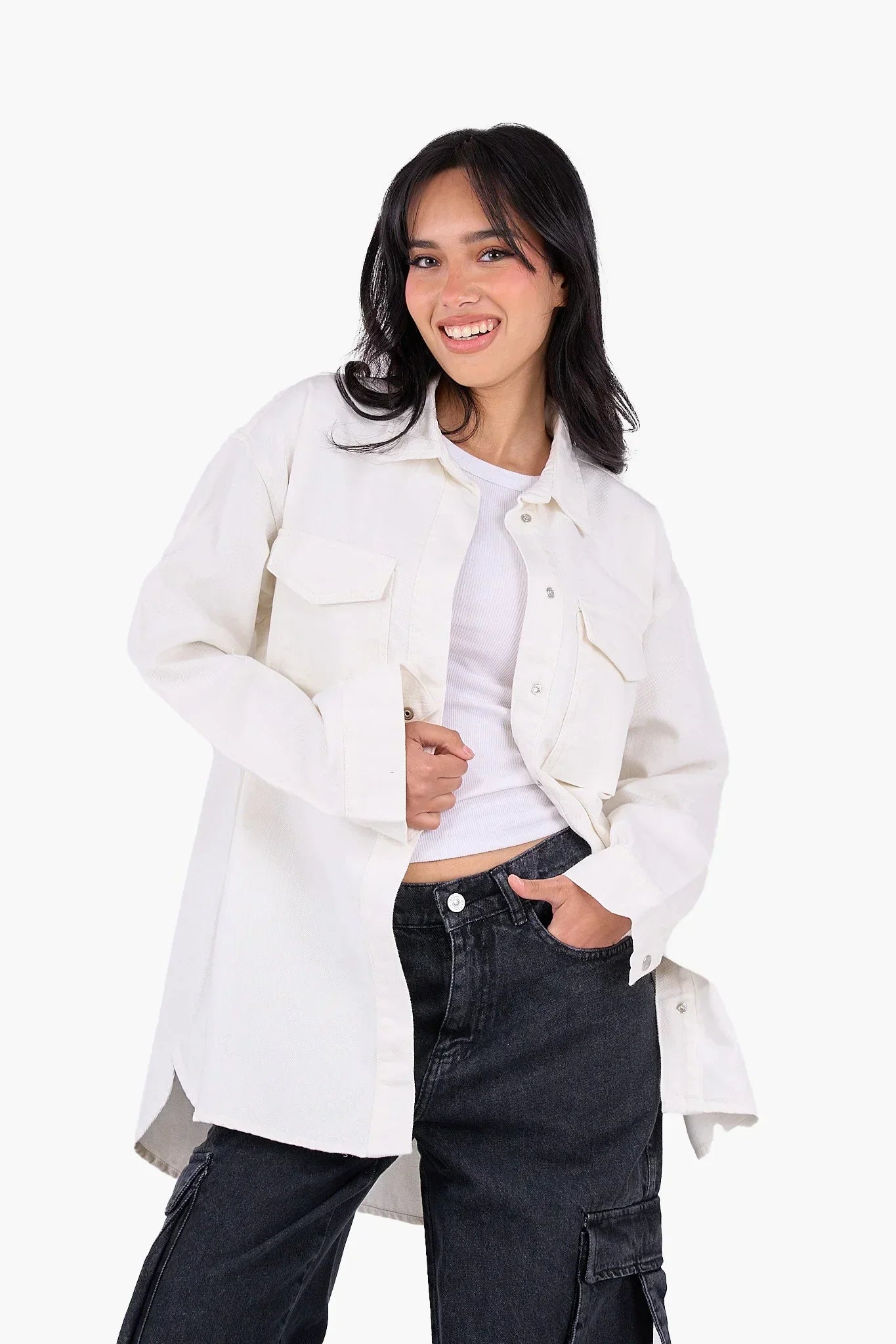 Clue - Relaxed Fit Cotton Shirt 6