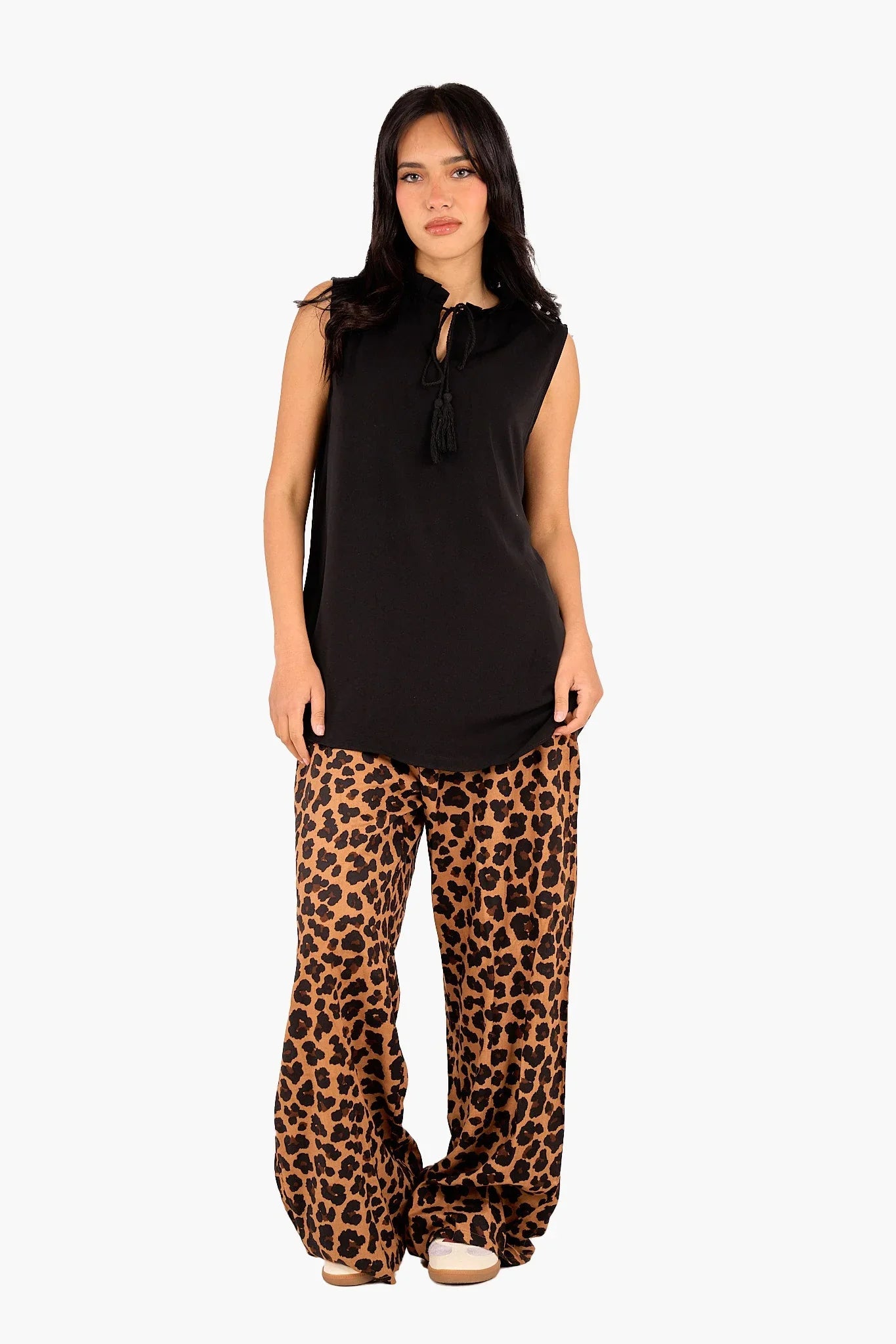 Tencel Sleeveless Blouse - Clue - Babazzaro