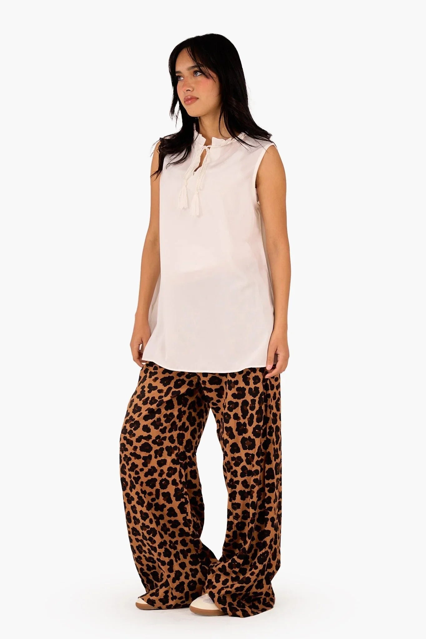 Tencel Sleeveless Blouse - Clue - Babazzaro