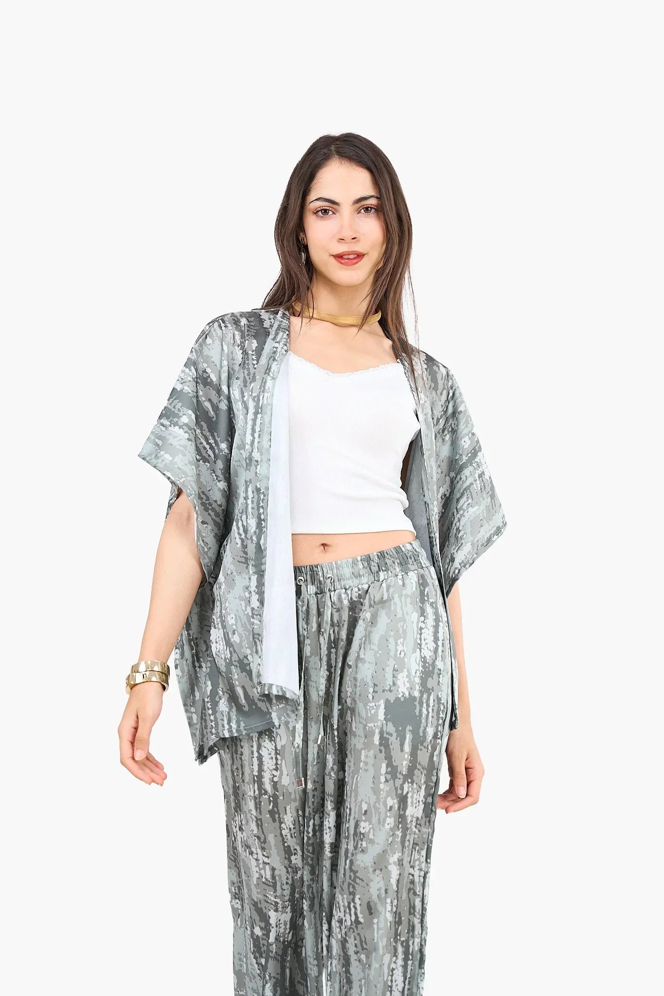 Clue - Effortless Printed Kimono 1