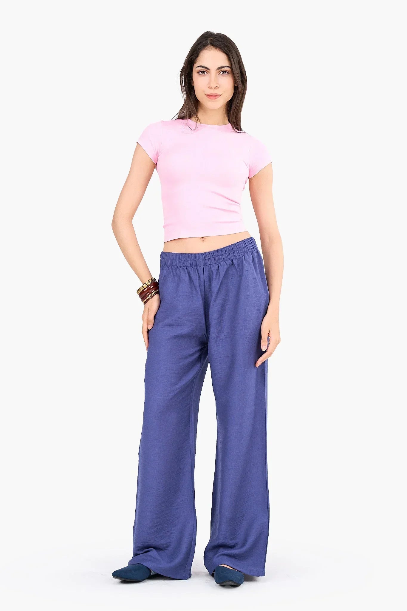 Clue - High Waist Straight Cut Pants 11