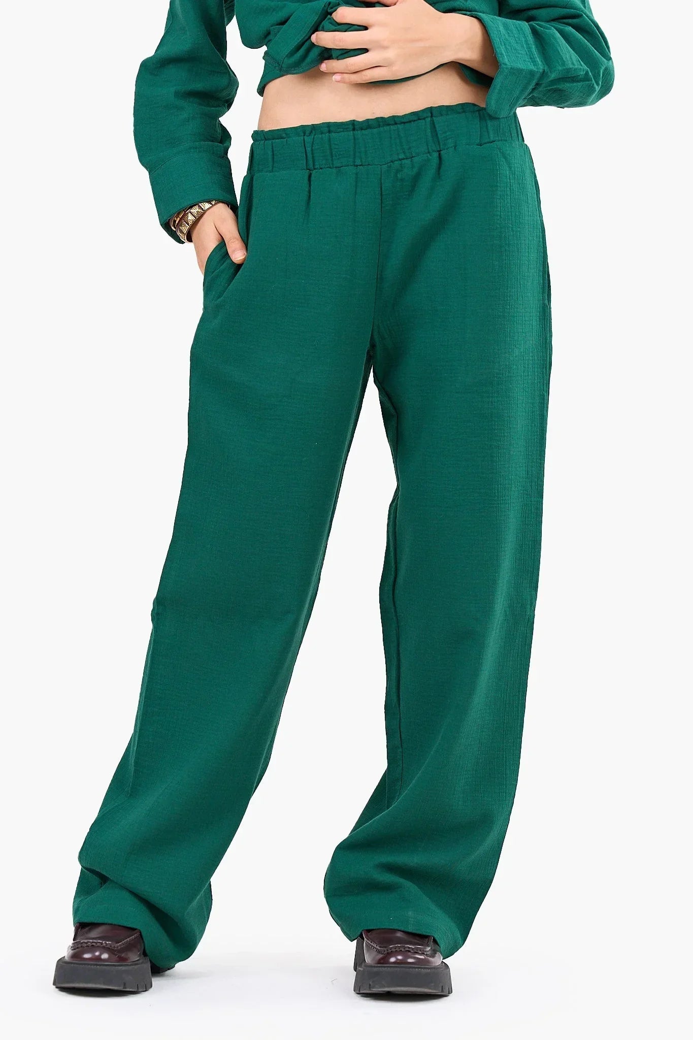 Clue - Relaxed Tencel Wide-Leg Pants 2