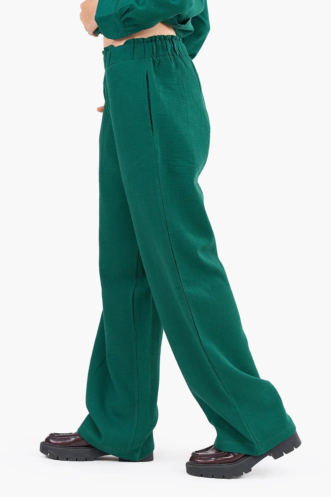 Clue - Relaxed Tencel Wide-Leg Pants 3