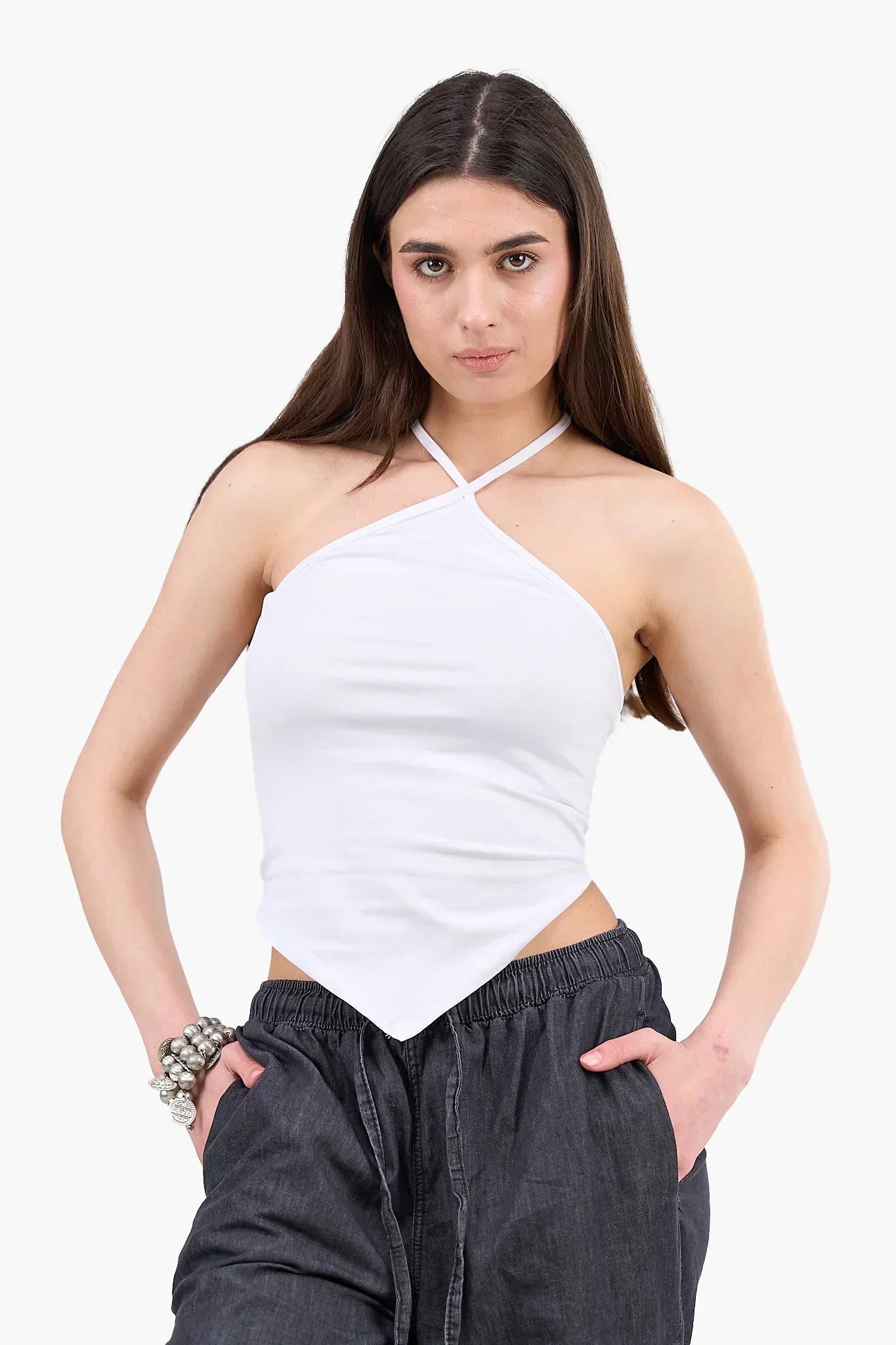 Clue - Backless Halter Neck Top 2