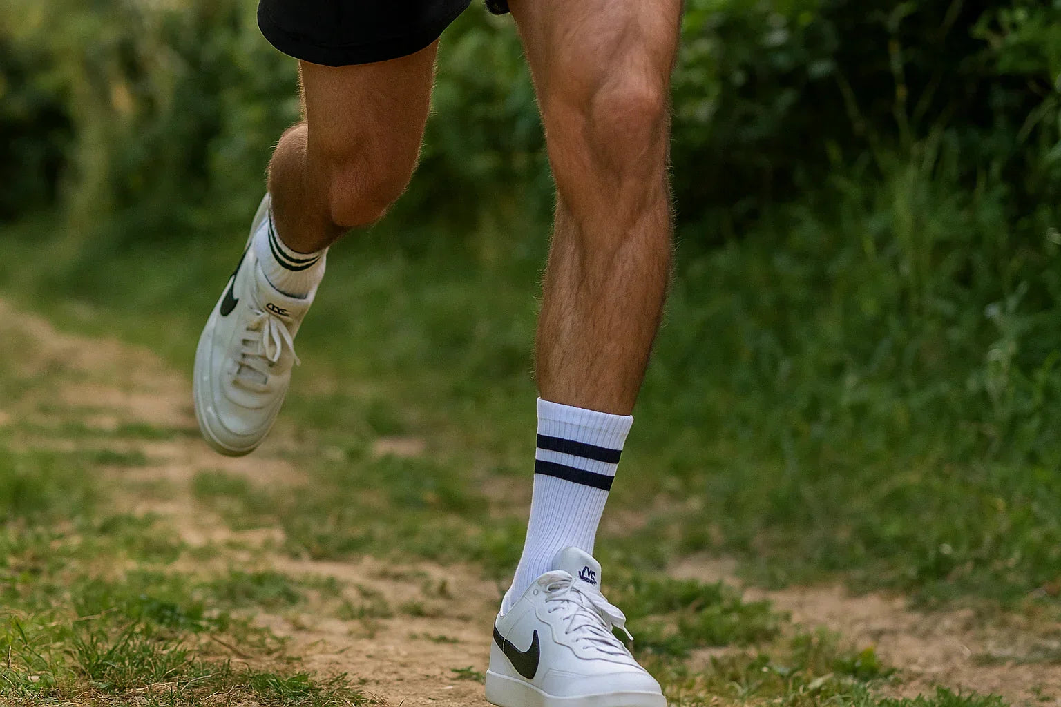 Men Set Of 3 Long Half Terry Sport Socks White - Sam Socks - Babazzaro