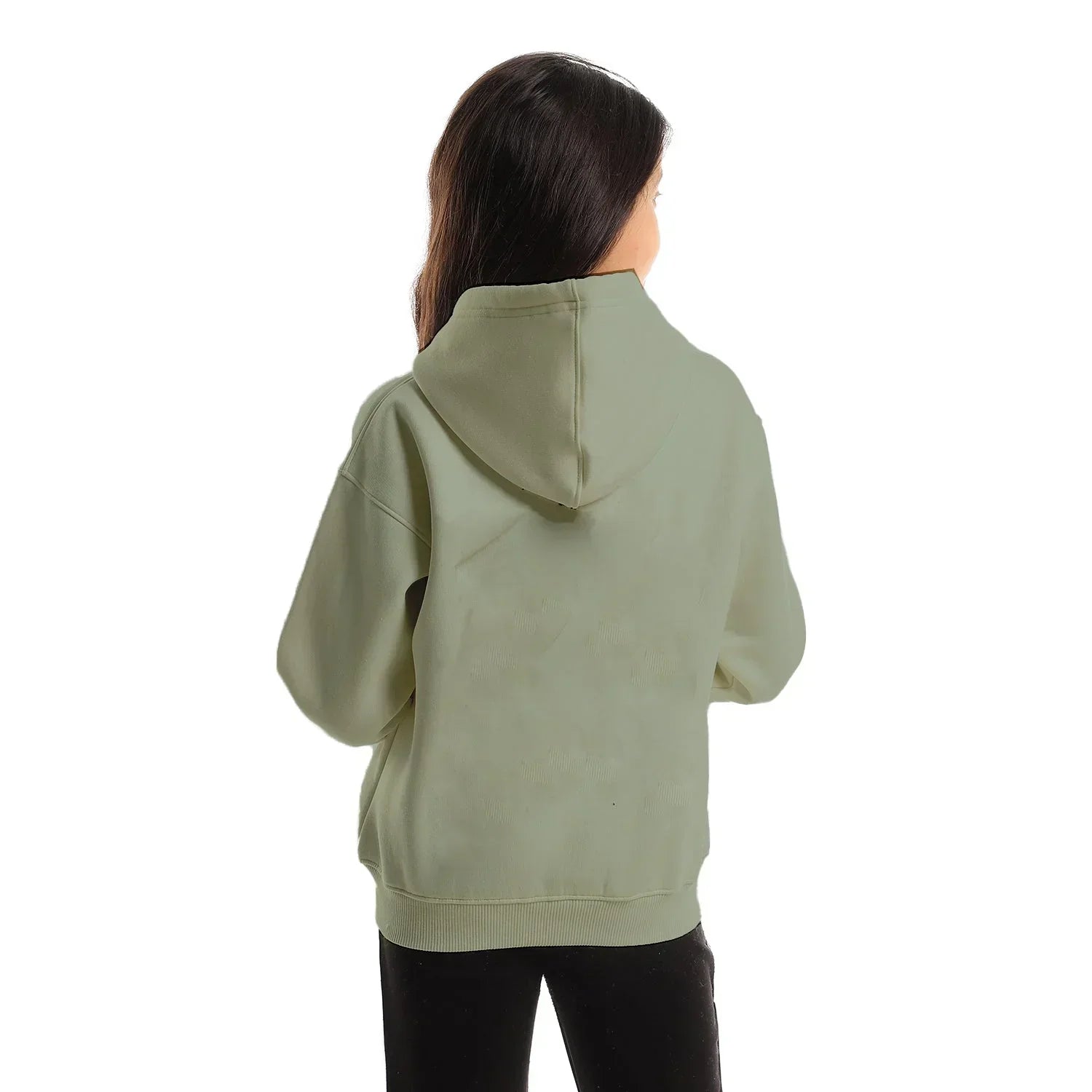 E7lam Kids Oversized Hoodie-Olive - NAS Trends - Babazzaro