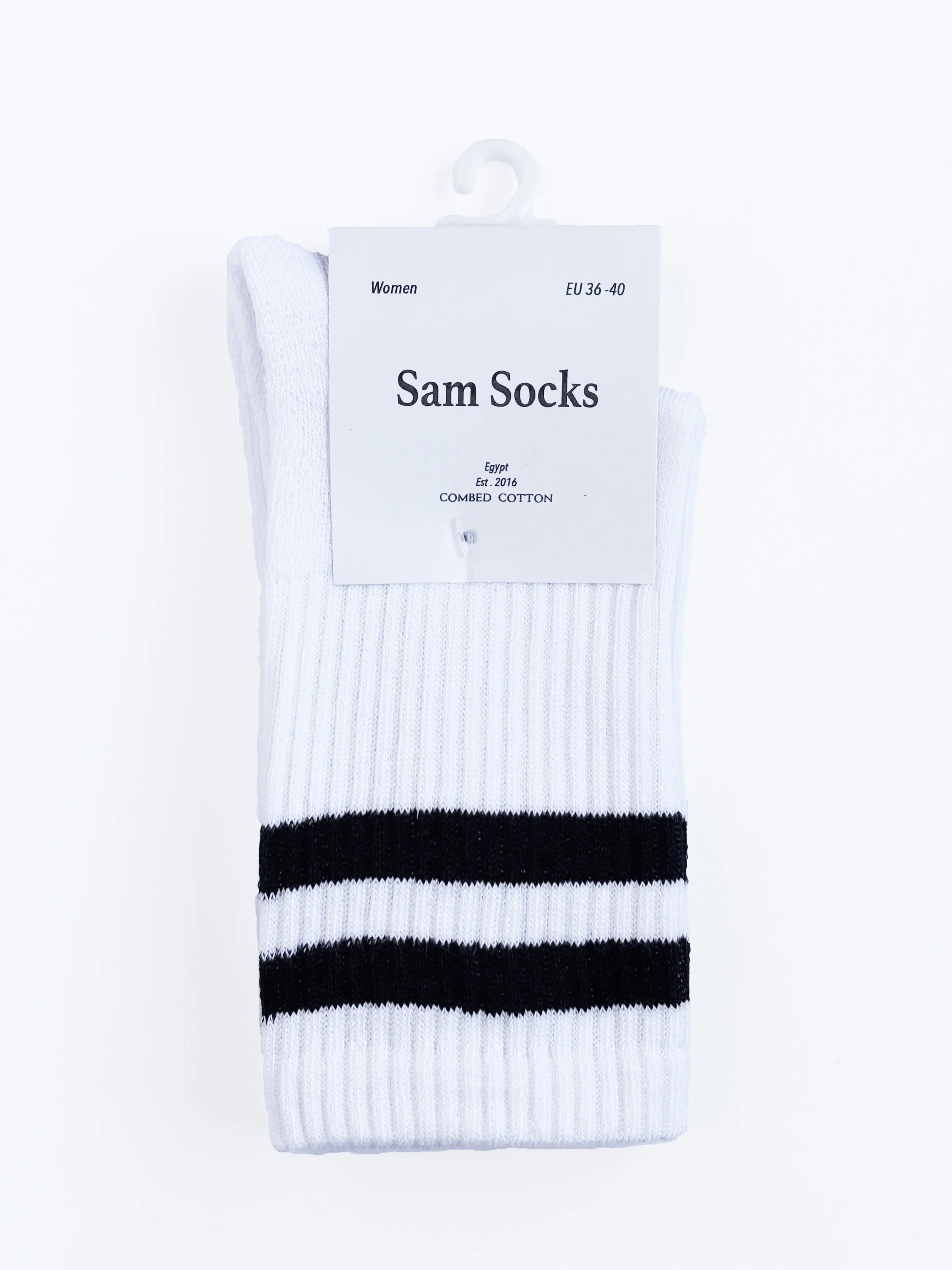 Sam Socks - Women Set Of 3 Half Terry Long Sport Socks White 2
