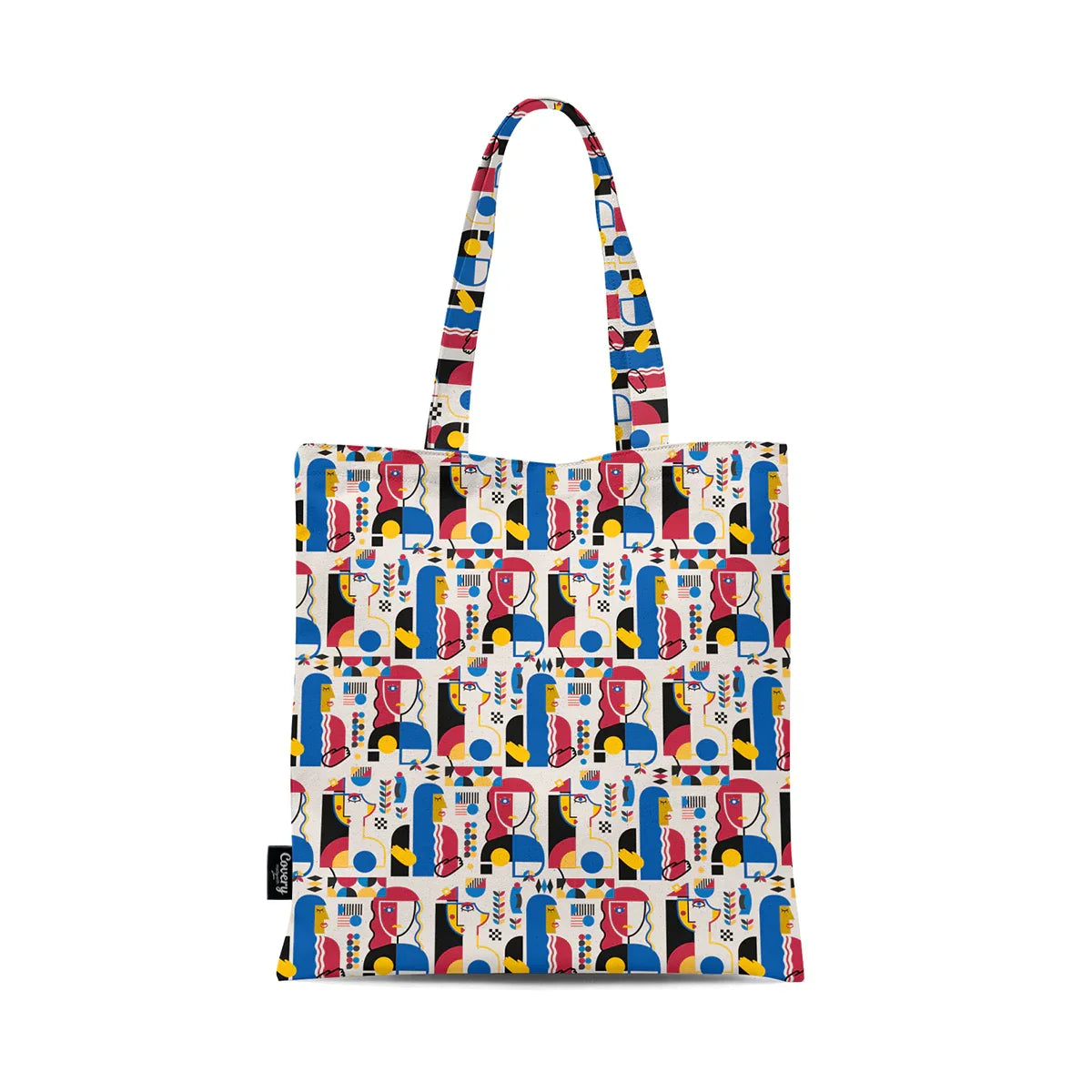 Covery - Tote Bag Hands Bauhaus faces 1