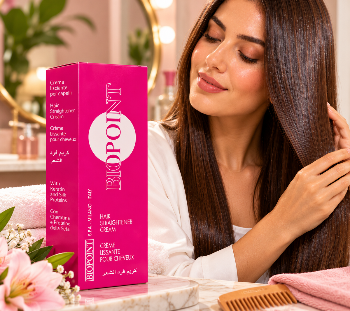 BIOPOINT Hair Straightener Cream- Yasmina 1