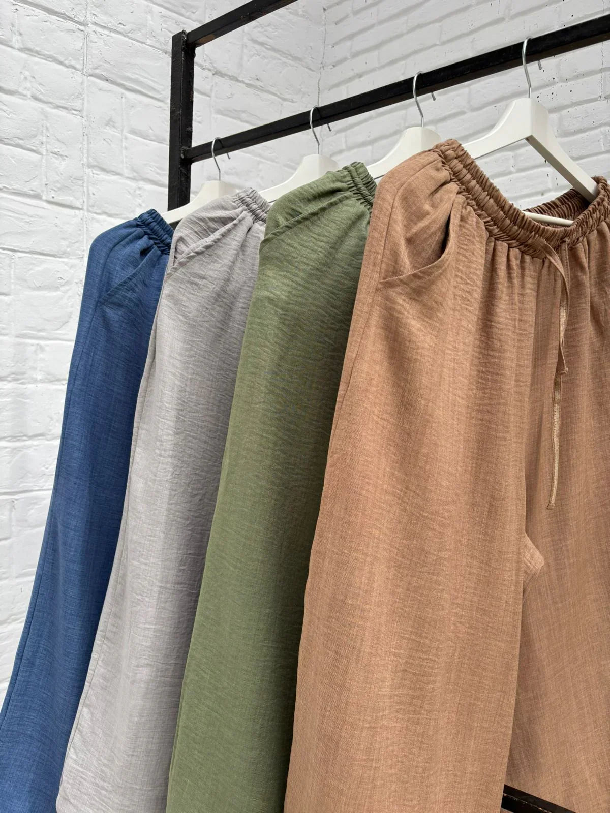 Ballon Linen Pants - بنطلون كتان بالون - Queenza 3