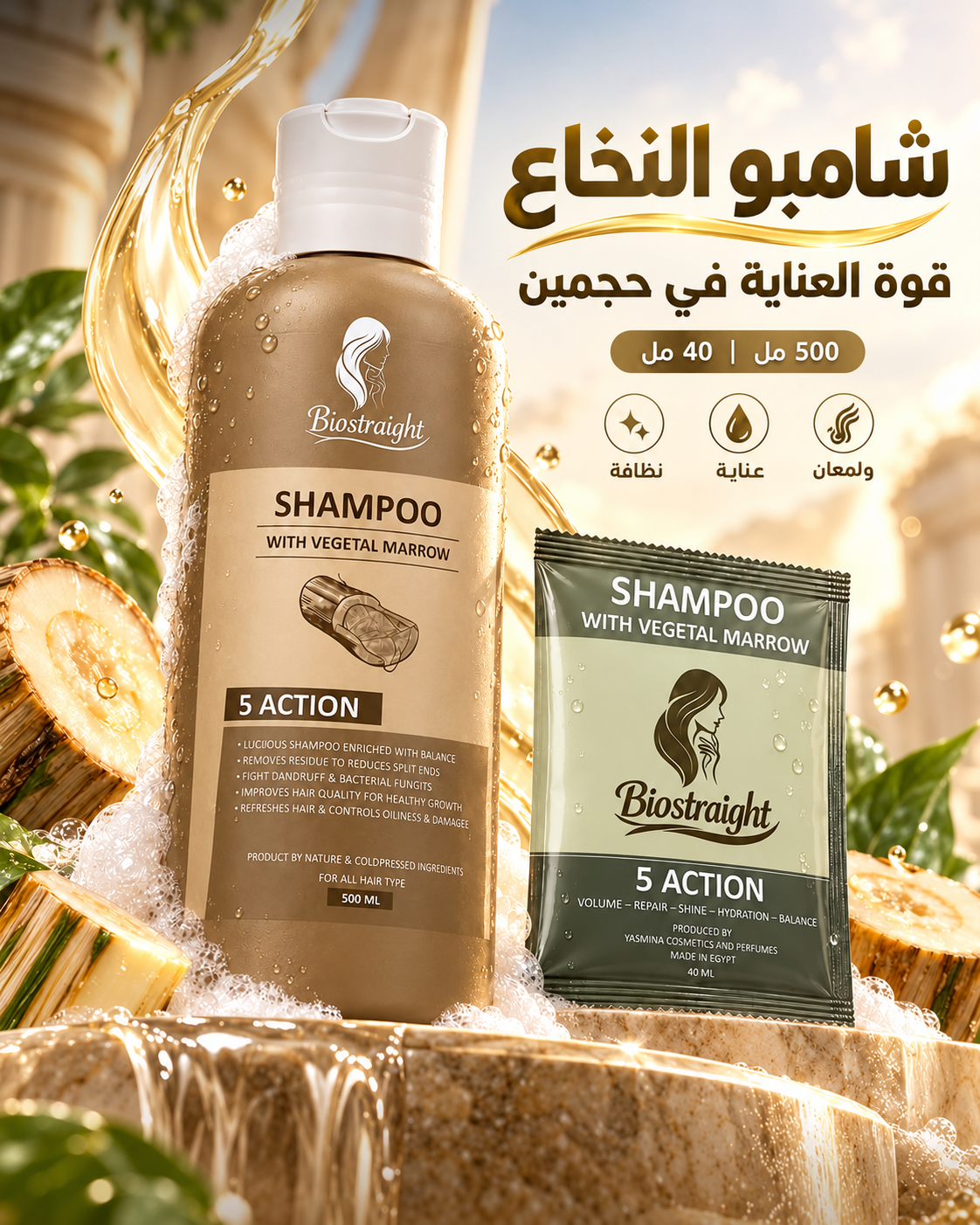 Biostraight shampoo 500 ml - Yasmina 3