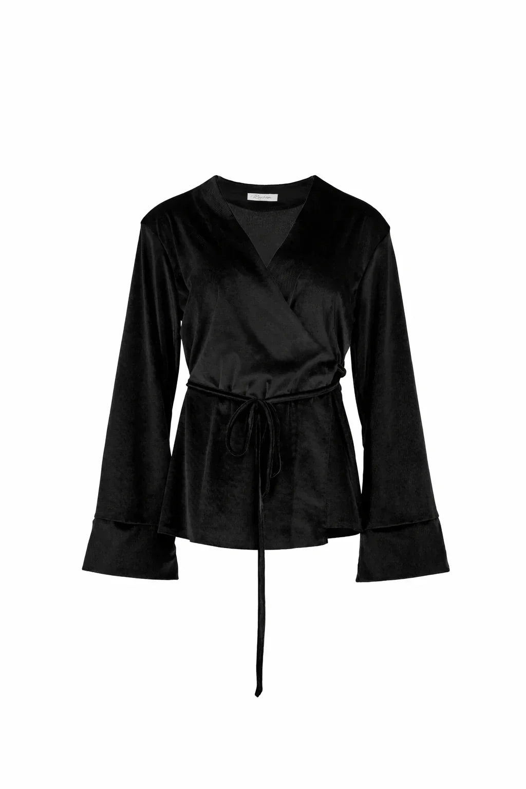 Reehan - Black Side Tie Kimono Set 8