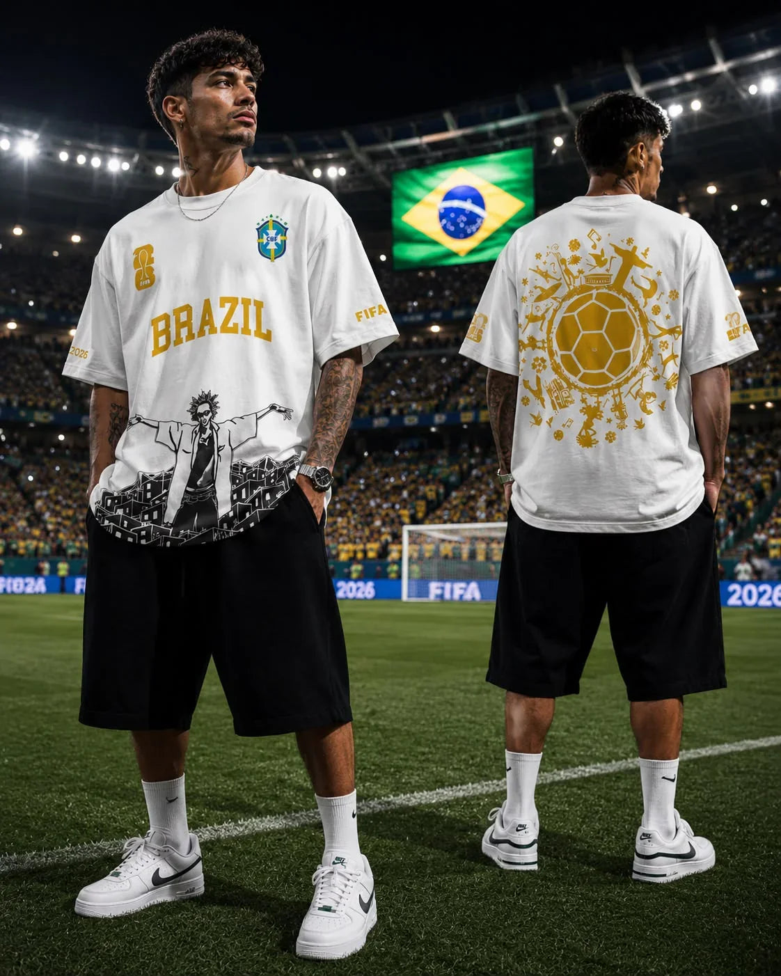 Brazil T-Shirt White - Mexici 1
