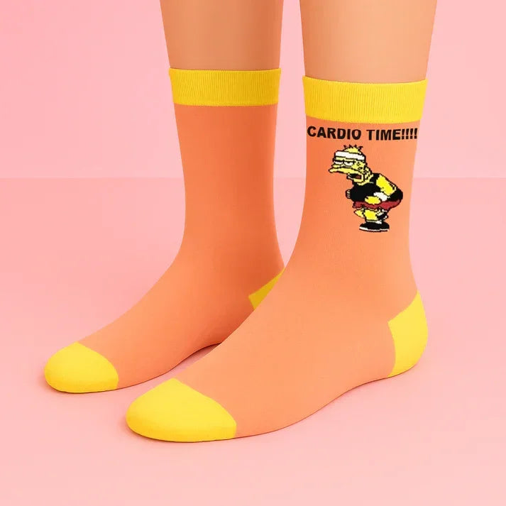 Cardio Time - Comedy Socks - Babazzaro